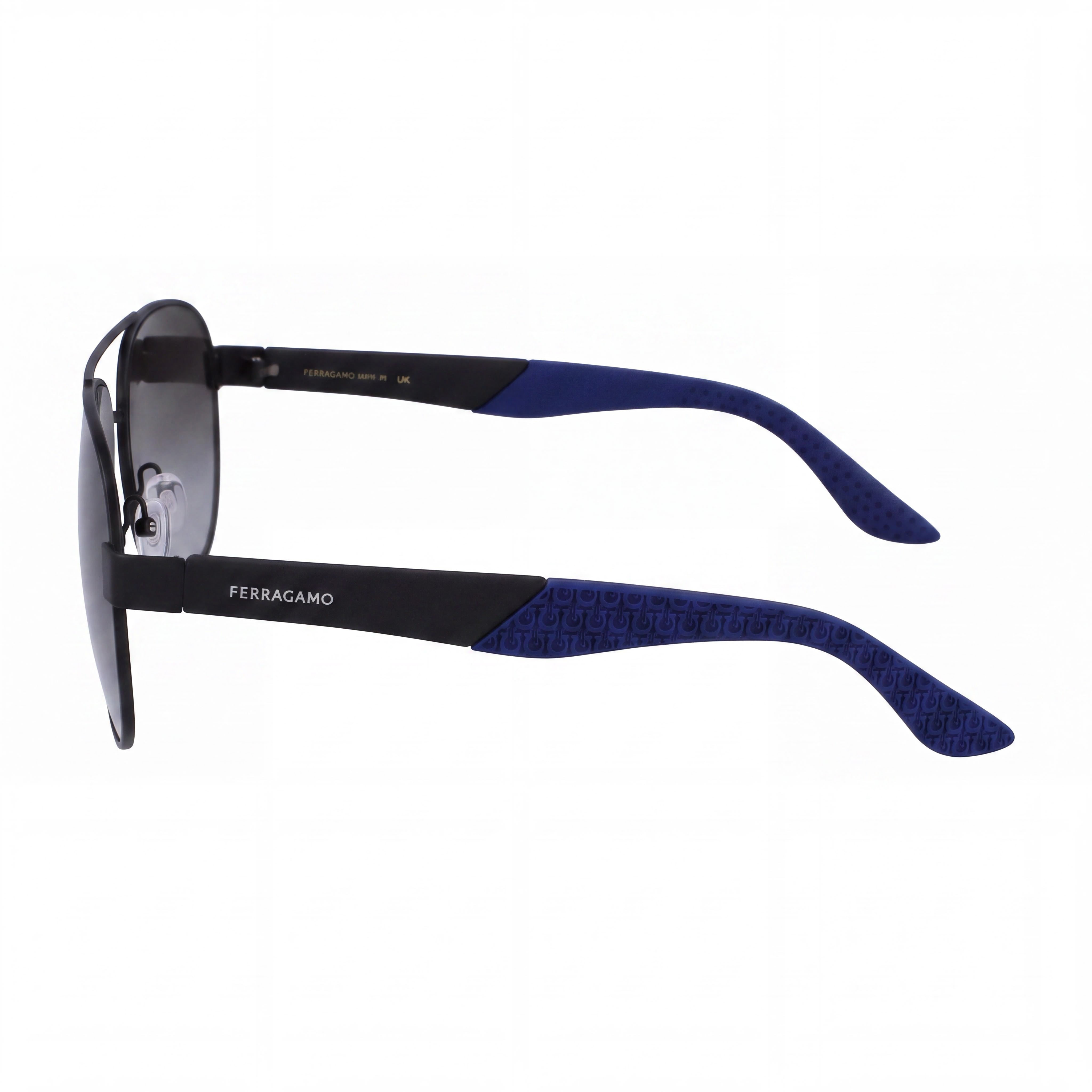 Salvatore Ferragamo Sf275sn Unisex Stainless Steel Matte Black Non-Polarized UV Protection 62mm, Photo 3