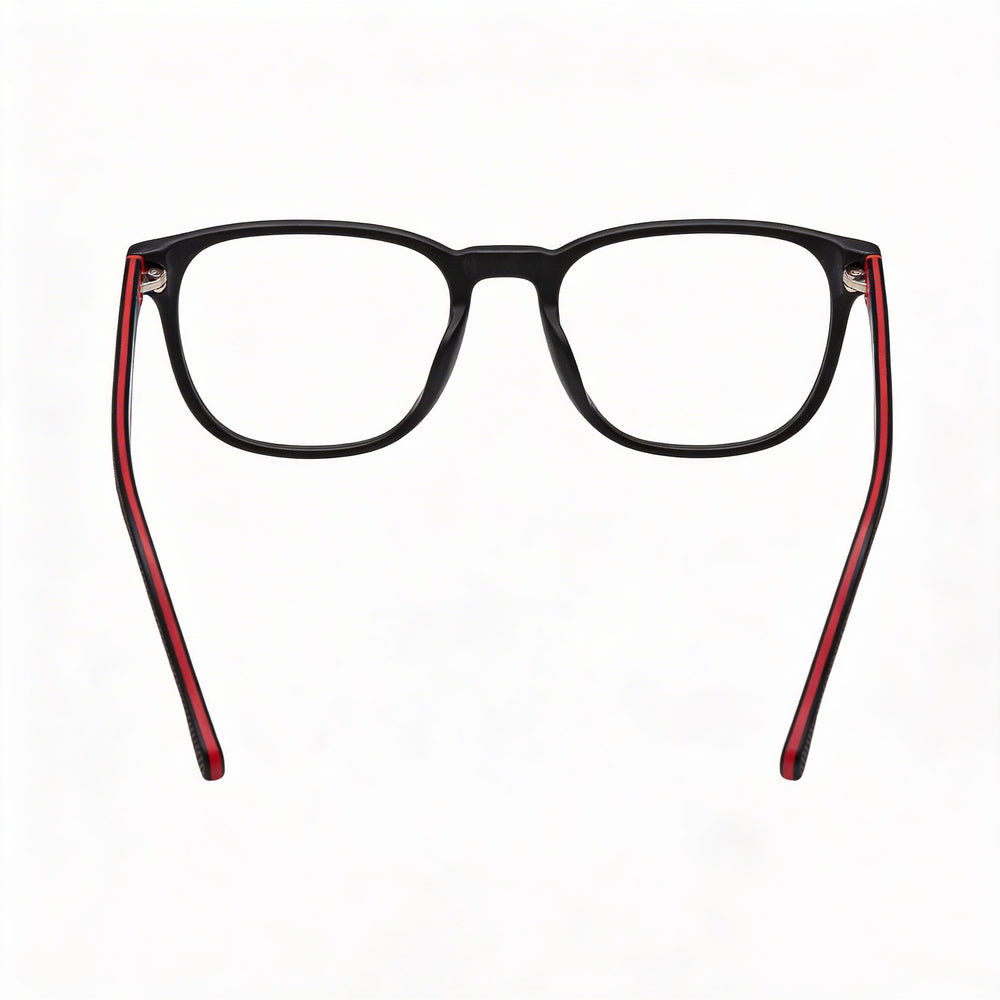 Gafas de sol Carrera Casual Ca8062/cs para hombre, con montura de propionato en negro mate y rojo, lentes de policarbonato y protección UV, 51 mm