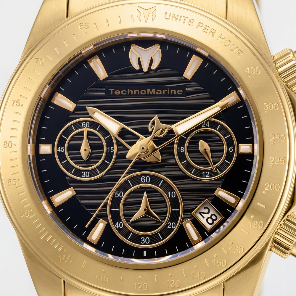 Technomarine TM-219014 Manta Women's Gold Stainless Steel Chronograph Quartz Watch 38mm
