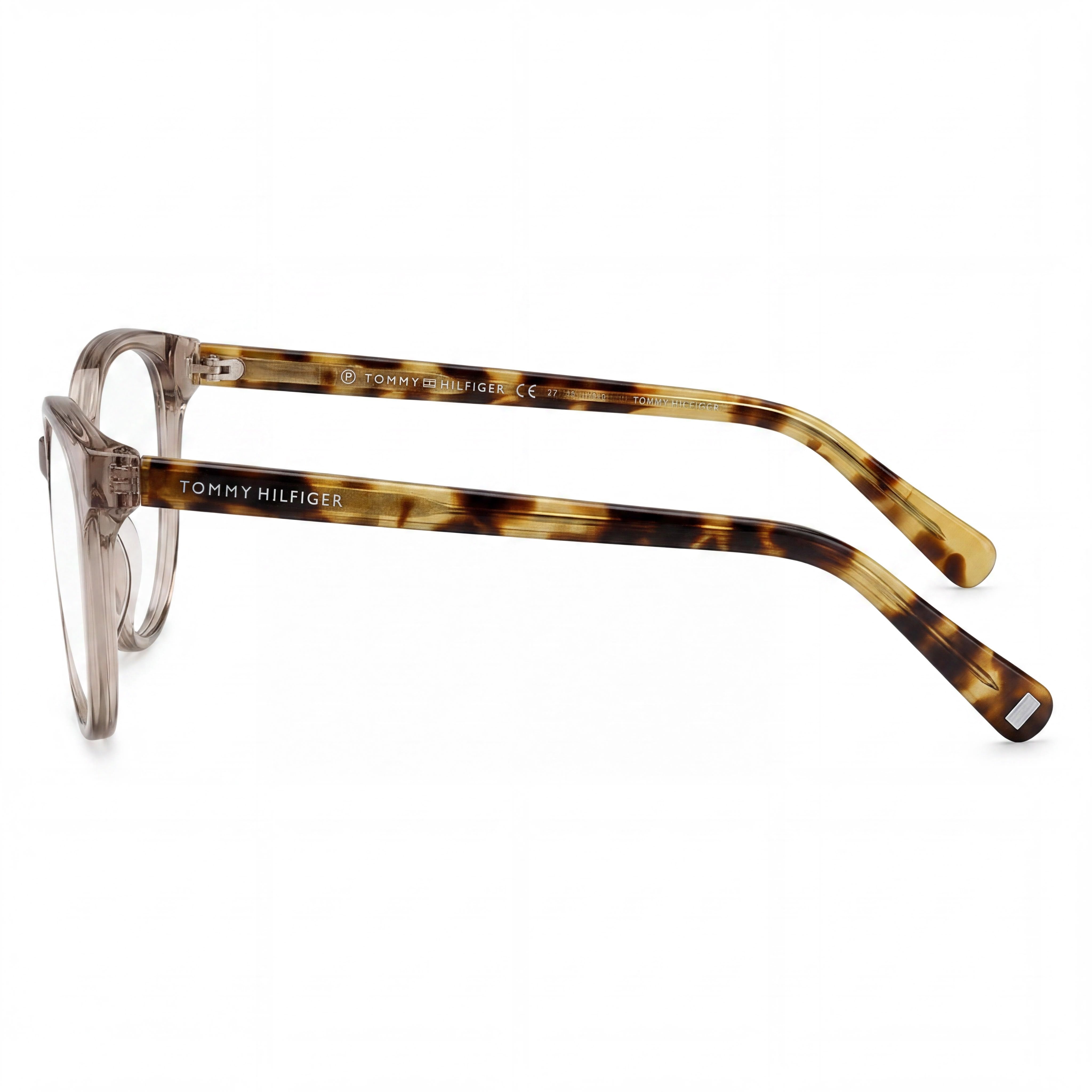 Women's Tommy Hilfiger Th 1888 Beige Havana Plastic Frame Sunglasses with Polycarbonate Lenses 52mm, Photo 2