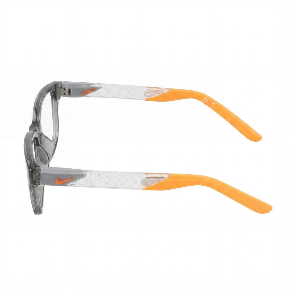 Nike Classic Unisex Smoke Grey Acetate Frame Eyeglasses, 53mm Lens Width, 18mm Bridge, 145mm Temple