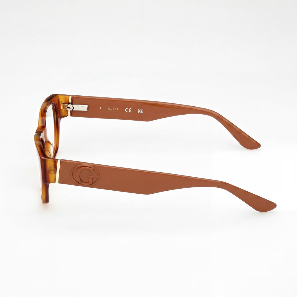 GUESS Gu50304 Women's Eyeglasses featuring Blonde Havana Shiny Light Orange Plastic Frame (50mm Lens)