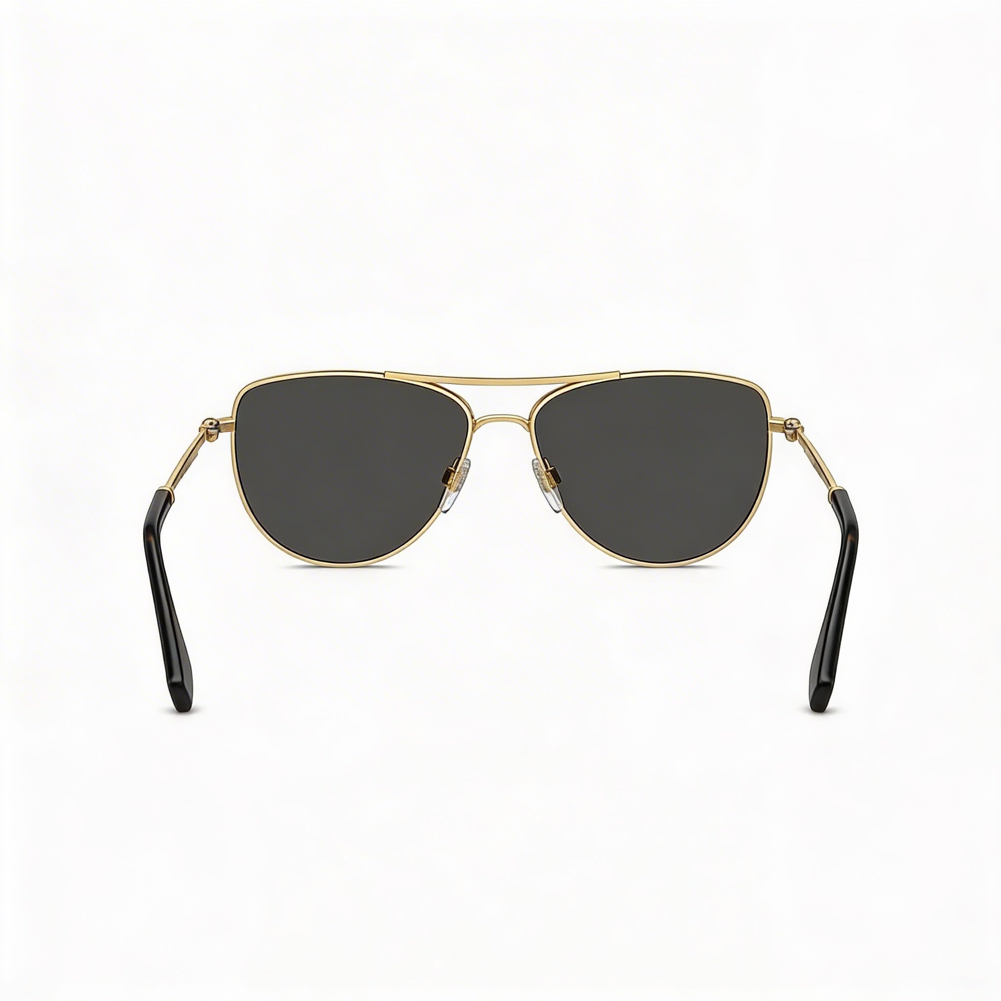 BURBERRY Gafas de sol unisex, deportivas y modernas, de metal dorado claro y gris oscuro con lentes de policarbonato gris oscuro 10-9-99, Photo 3
