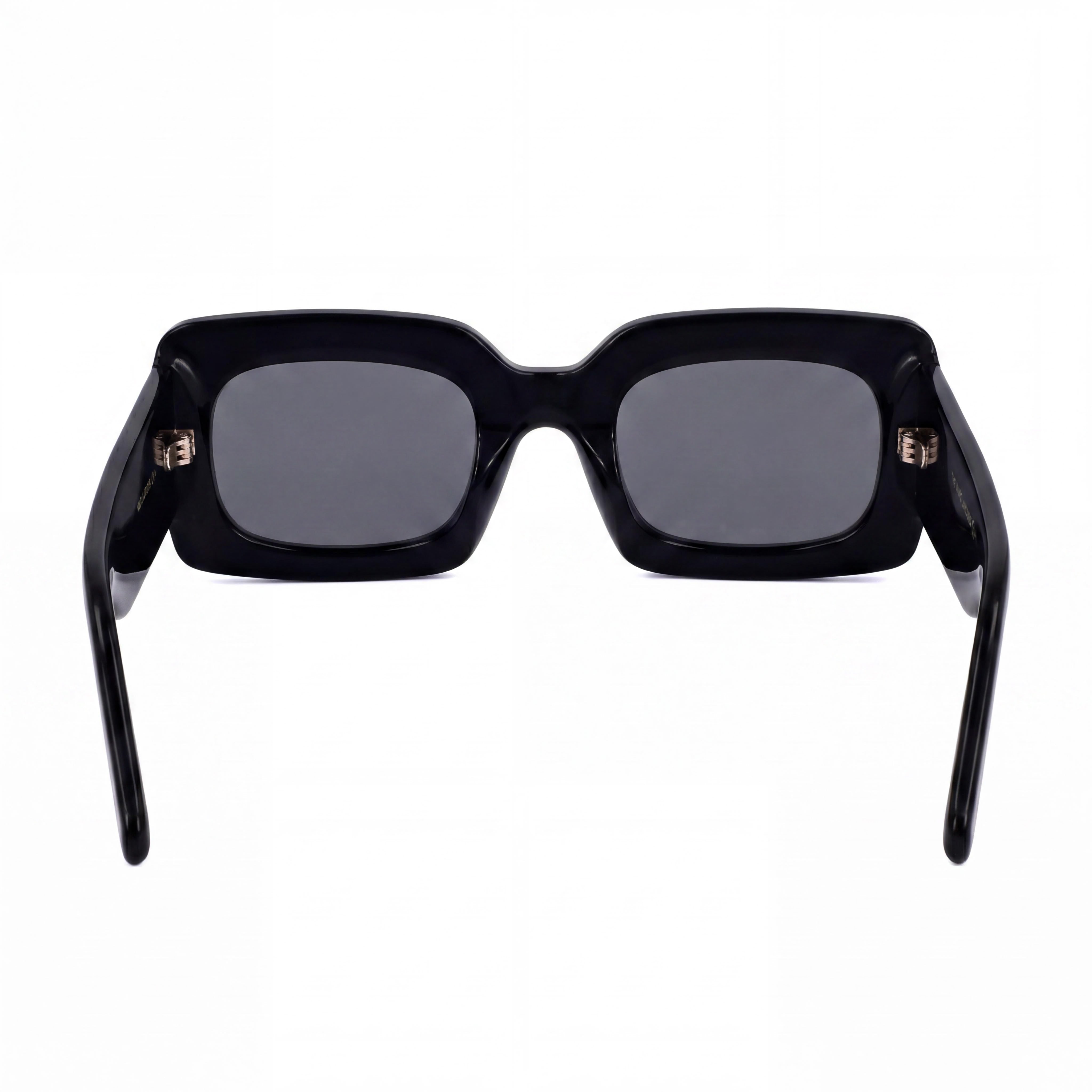 Marc Jacobs Modern Women's Acetate Black Gold Rectangular 50mm Non-Polarized UV Protection Sunglasses, Photo 3