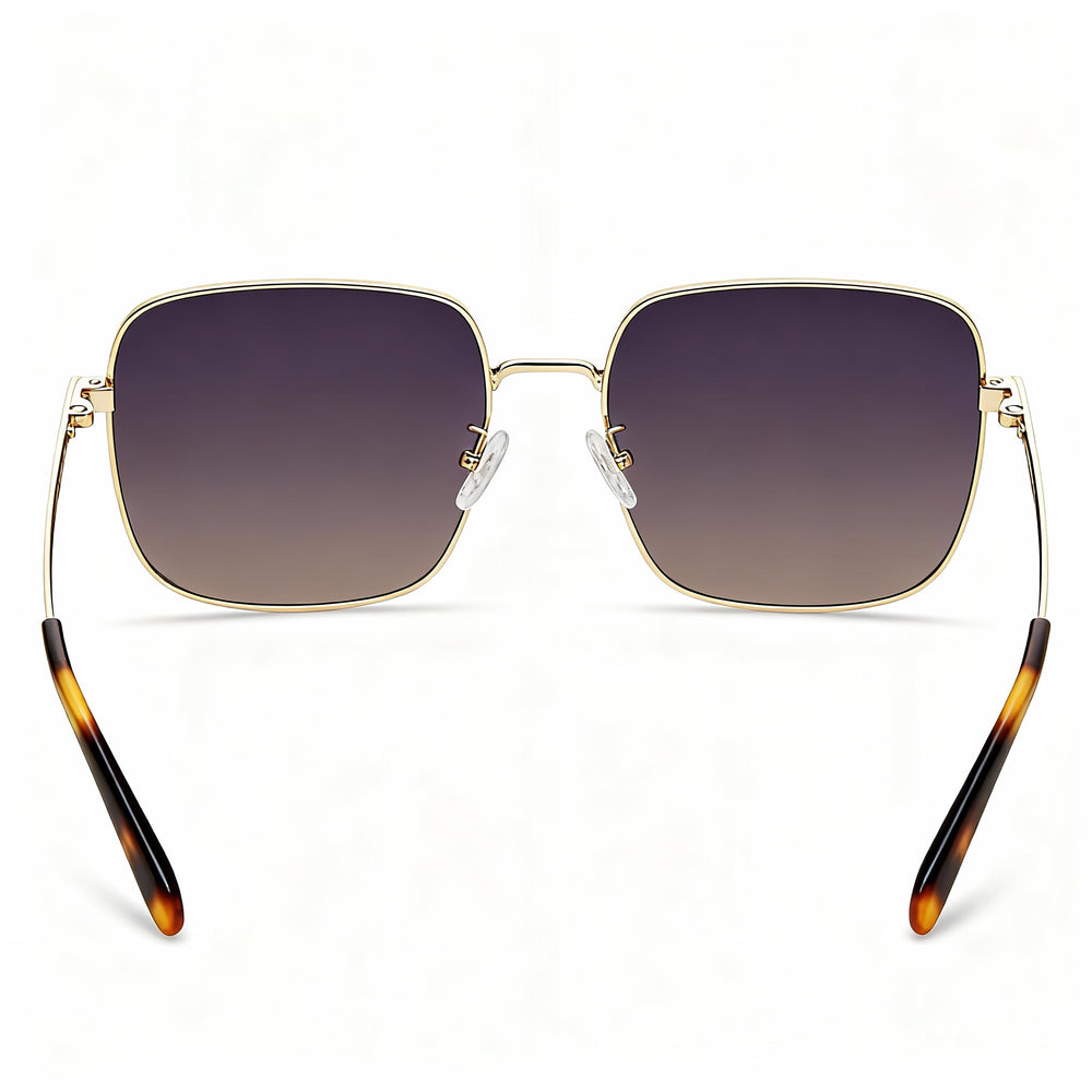 Kenneth Cole New York Kc6032w Women's Metal Gold Frame Gradient Blue Non-Polarized Sunglasses 60mm