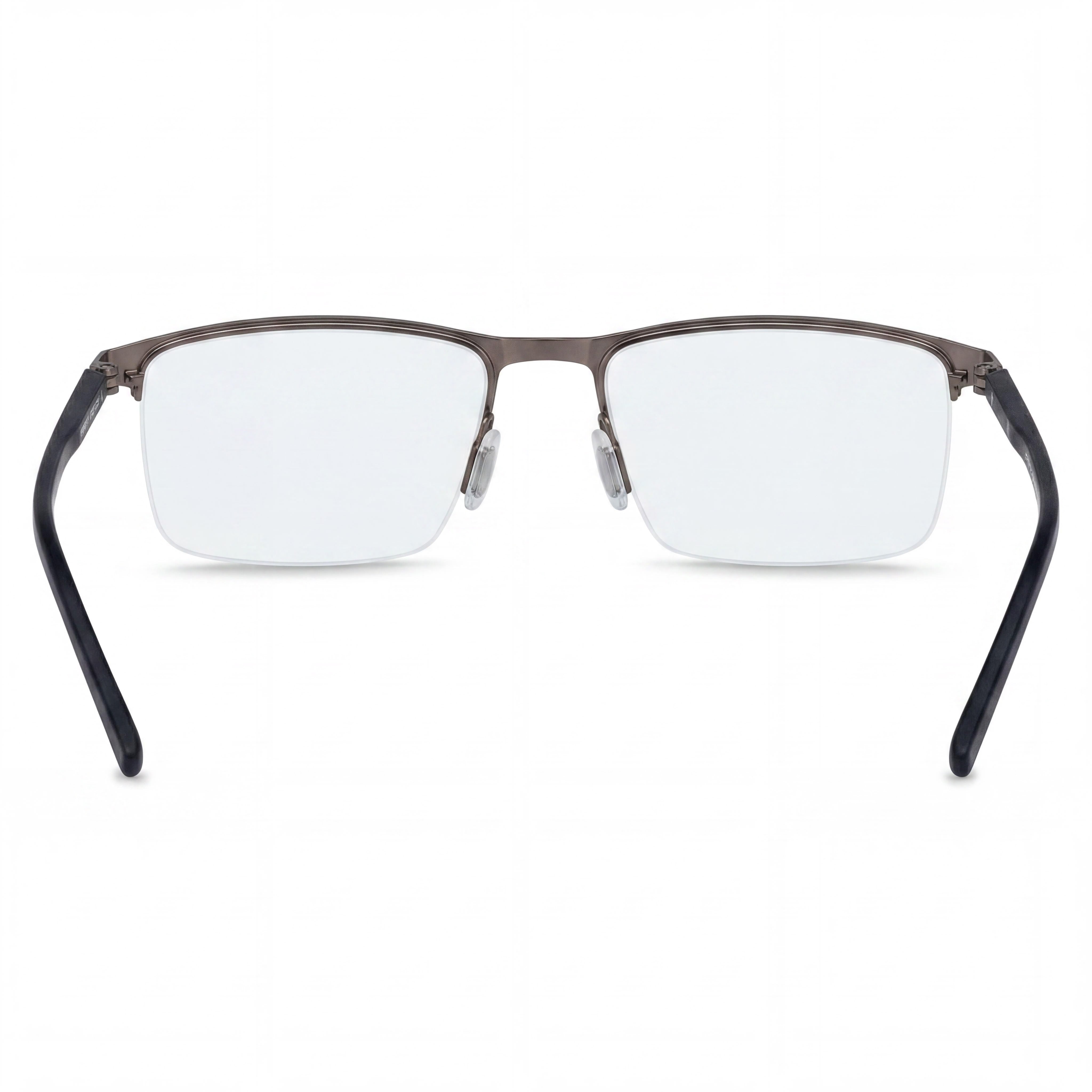 Gafas Porsche Design Modern P8371 Marrón Metal Semi al Aire Rectangulares con Protección UV para Hombre Talla 56-17-145mm, Photo 3
