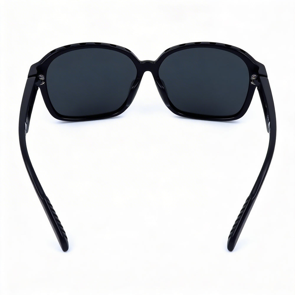 Adidas Sp0013 Women's Black Plastic Frame Grey Gradient Polycarbonate Lenses UV Protection 62mm