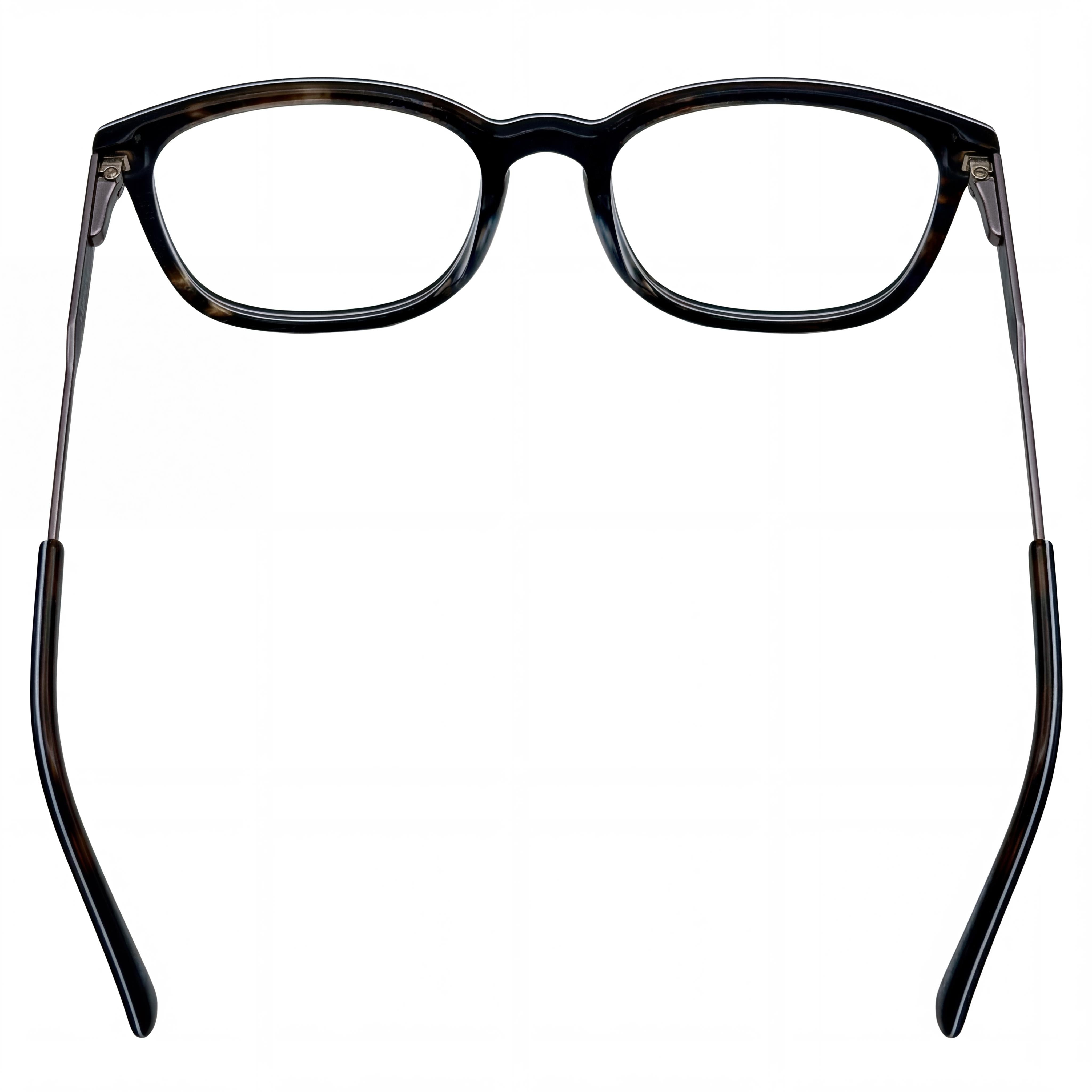 Jones New York Soft Square Matte Blue Plastic Men's Eyewear Frame with Spring Temples 53-18-140, Photo 2