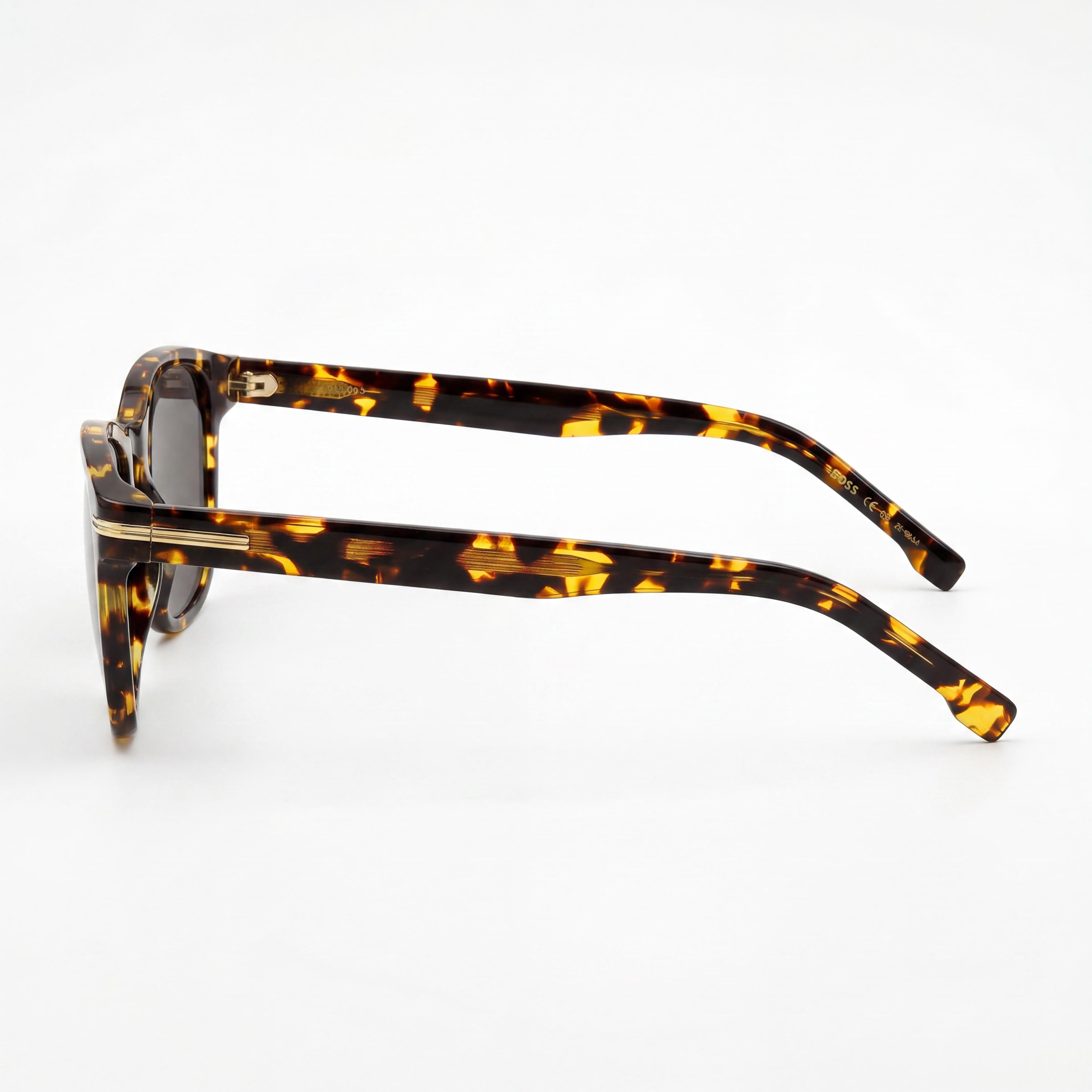 Hugo Boss Classic Men's Acetate Havana Grey Non-Polarized UV Protected Grey Lens Sunglasses 52-20-145, Photo 2