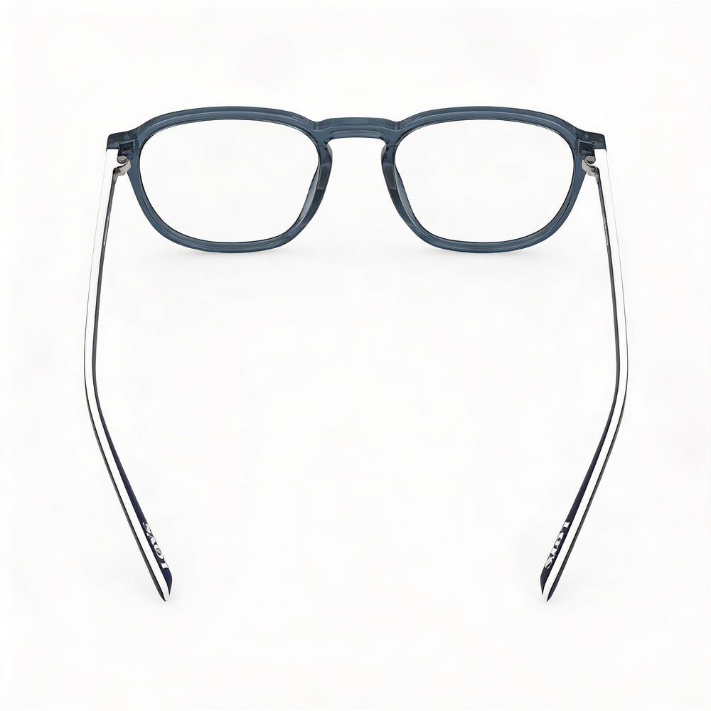 Levi's Lv 1024 - Montura de plástico azul para mujer con lentes de demostración para gafas graduadas de 50 mm