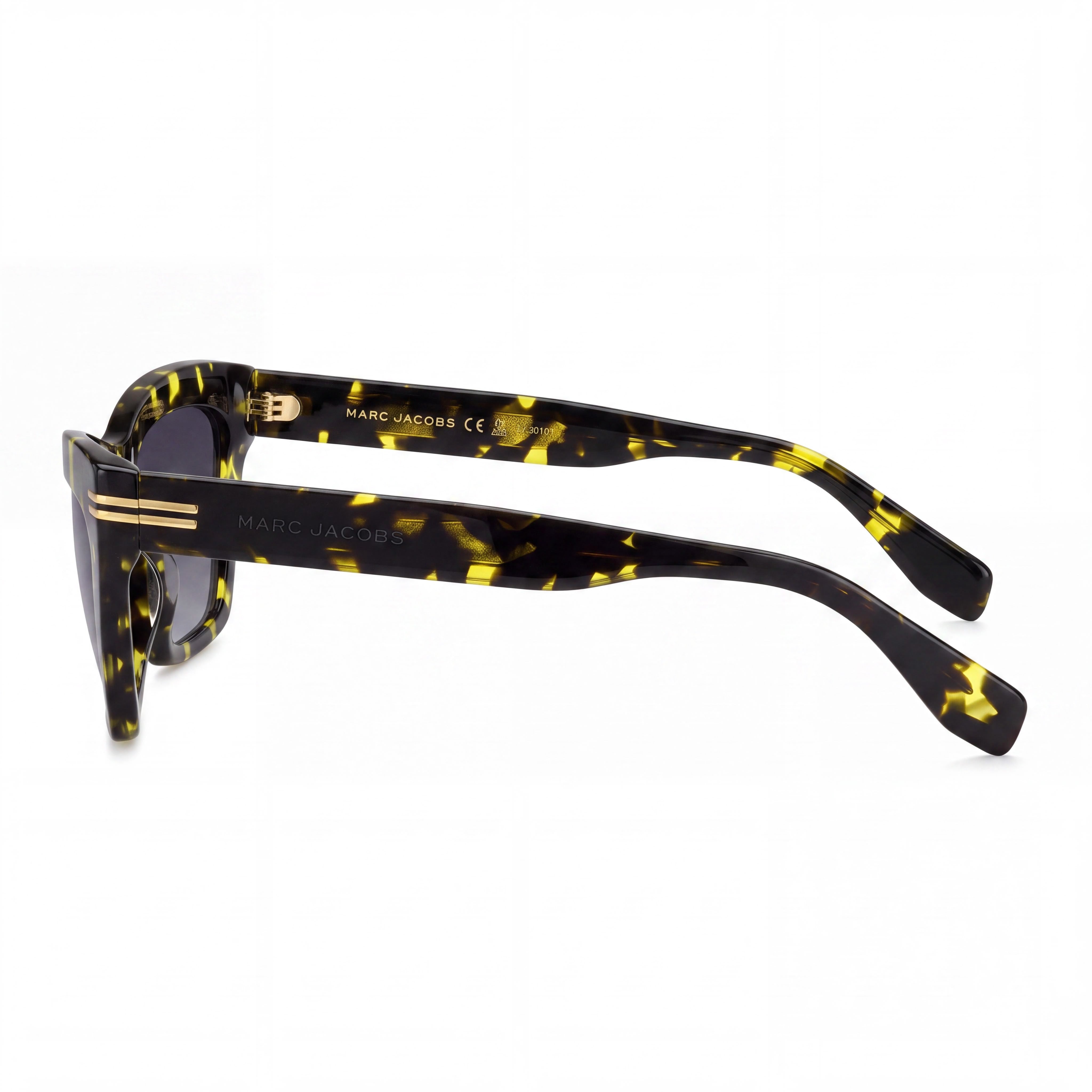 Marc Jacobs Mj 1112/S Women's Black Crystal Acetate Sunglasses, Dark Grey Shaded Polycarbonate Lenses, UV Protection 54mm, Photo 3