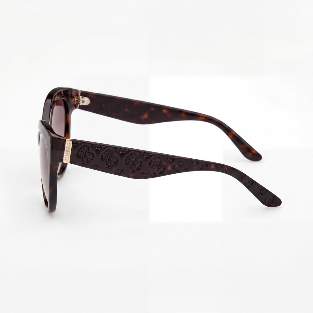 Gafas de sol GUESS Classic de mujer con montura inyectada y protección UV, Marrón oscuro habana degradado / Lente marrón, 61mm