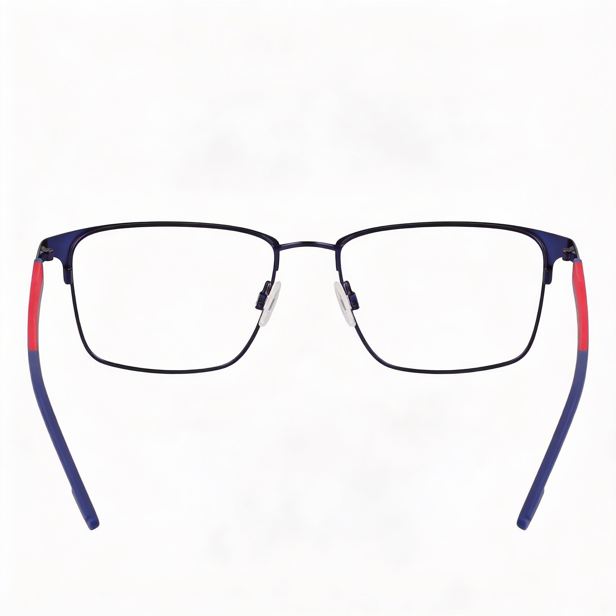 Flexon Casual Men's Metal Frame Eyeglasses, Satin Navy Red, Lens 54mm, Bridge 17mm, Temple 145mm, Photo 2