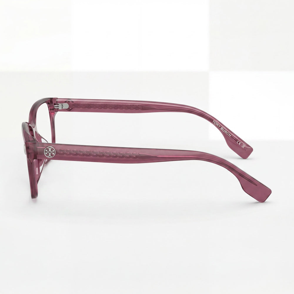 Tory Burch Ty 2151 U Gafas Rectangulares para Mujer, Montura de Acetato, Transparente Baya, Ancho de Lente 53mm