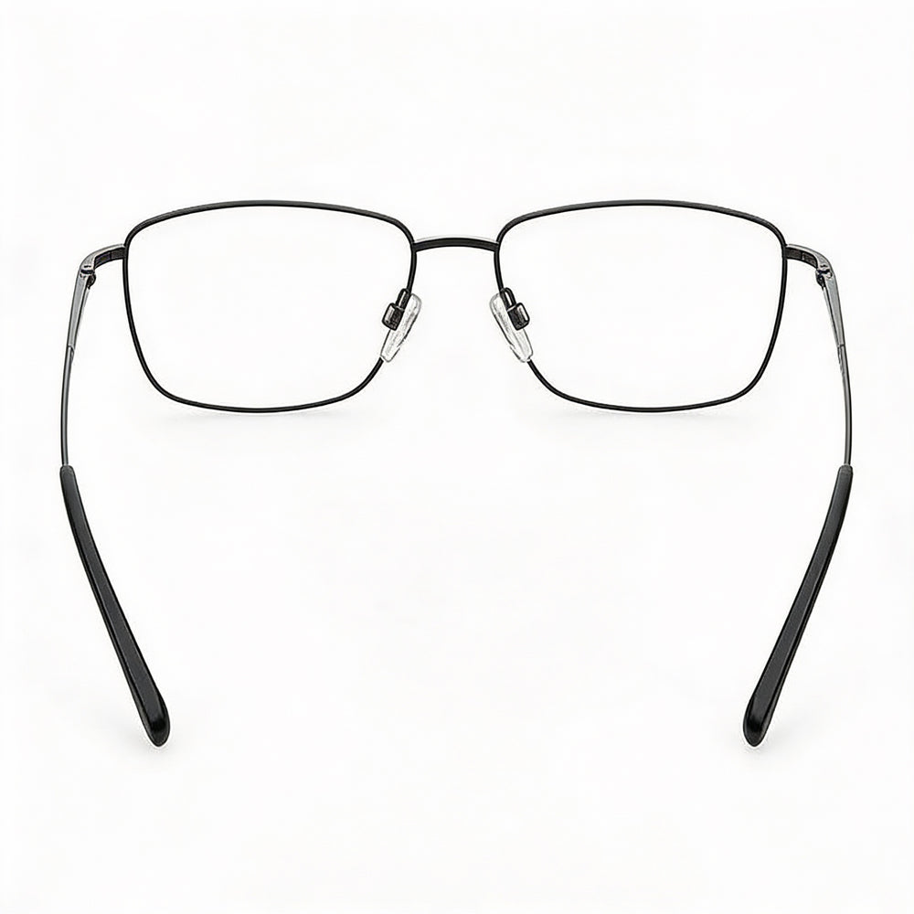 Pierre Cardin P.C. 6868 Unisex Titanium Frame in Matt Black, Rectangular Style, Polycarbonate Lenses, Size 58mm