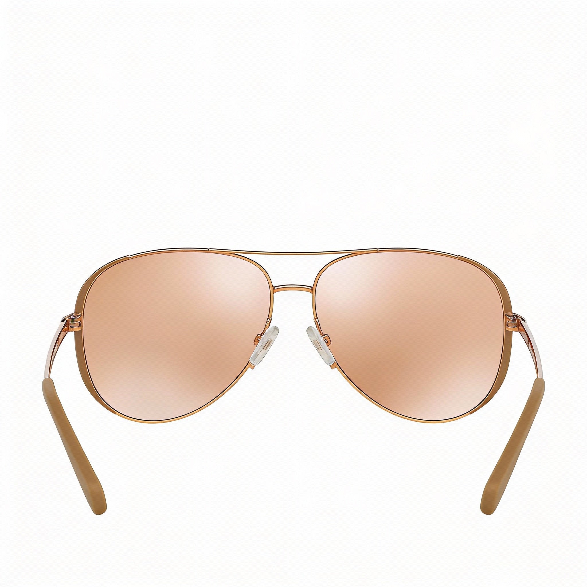 Michael Kors Mk5004 Chelsea Women's Rose Gold Taupe Frame Rose Gold Flash Mirror Lens 59mm UV400 Sunglasses, Photo 4