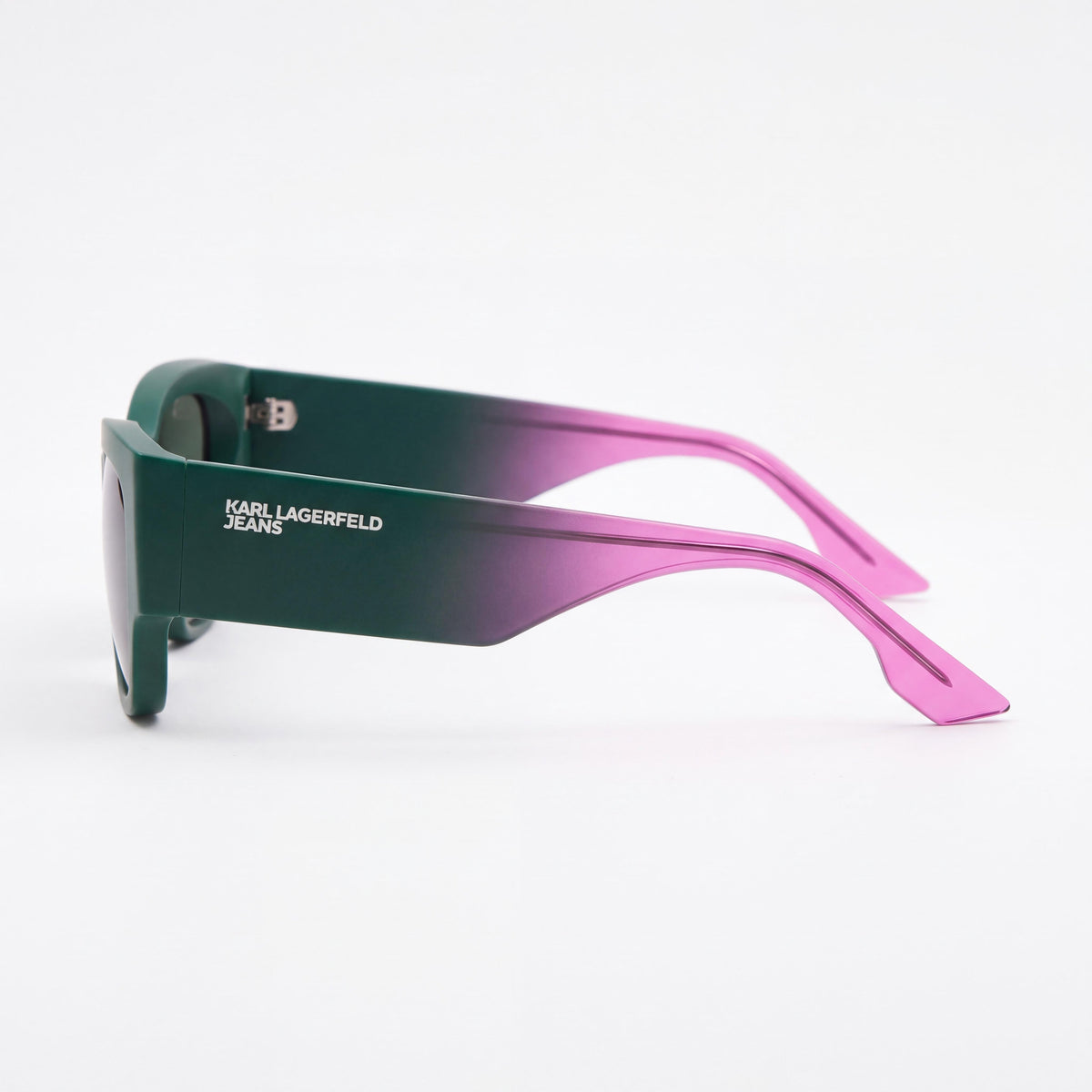 KARL LAGERFELD Klj6168s Unisex Classic Matte Dark Green Plastic UV Protection Sunglasses 52mm, Photo 3