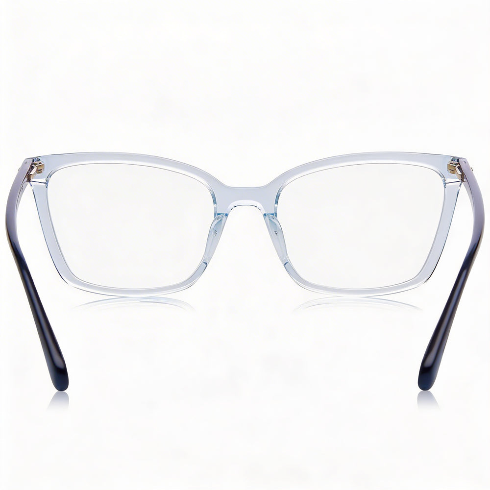 Gafas de sol Kate Spade New York Modern para mujer, montura completa de acetato, cuadradas, azules transparentes, 53-53-140
