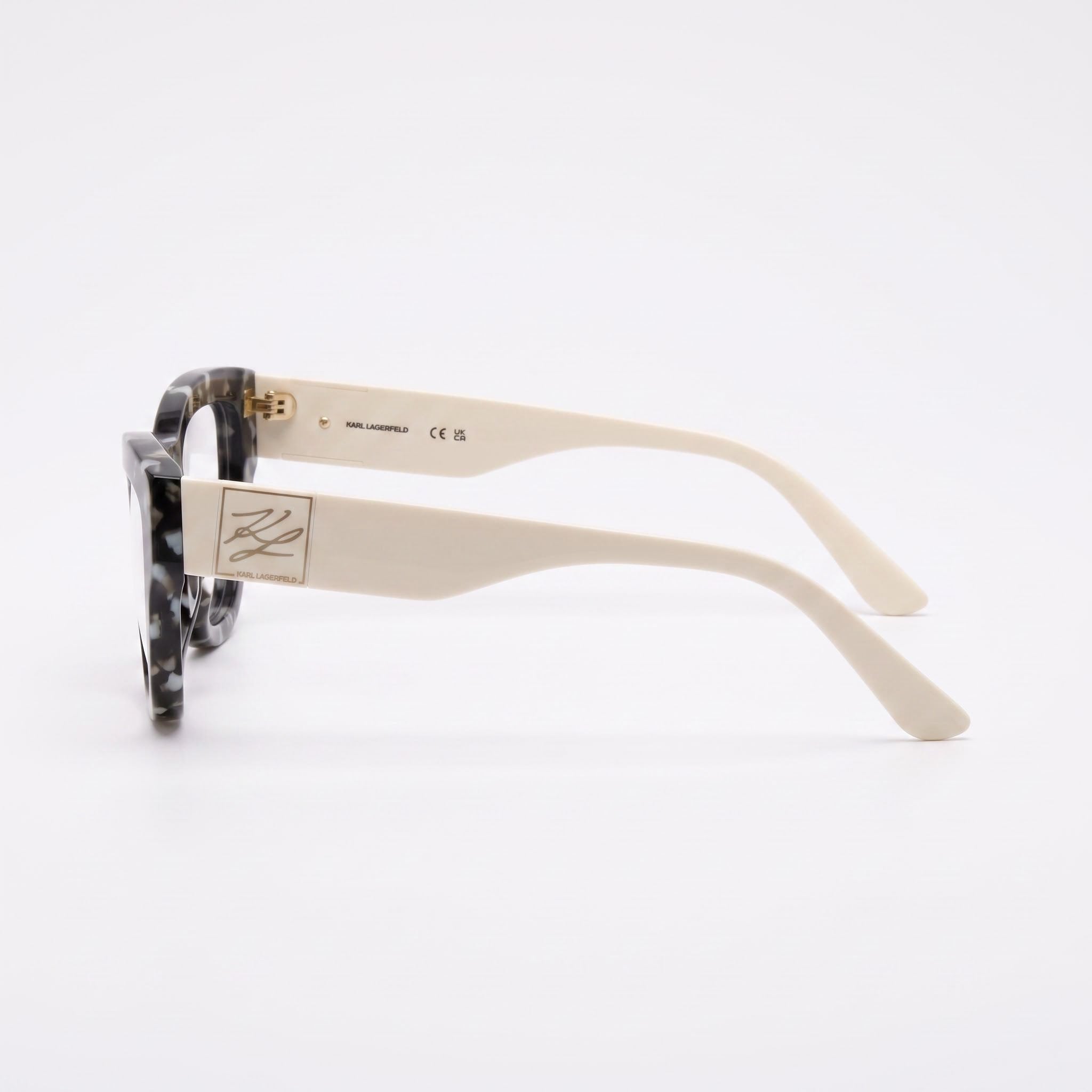 KARL LAGERFELD Kl6211 Unisex Acetate Optical Frames Marble Black Lens 55mm Bridge 17mm Temple 140mm, Photo 3