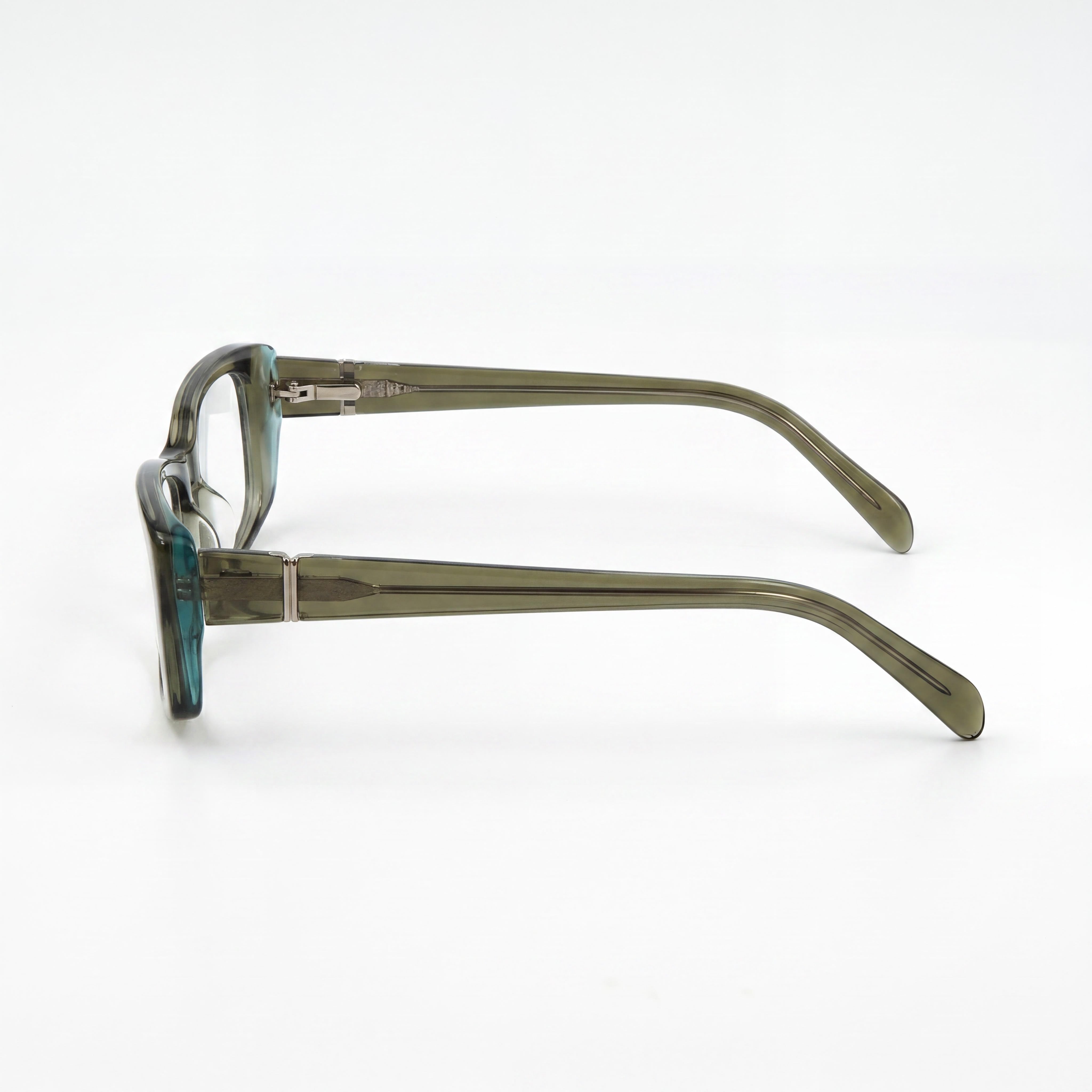 Emilio Pucci 2672_340 Unisex Eyewear Frame, crafted from Green Clear Plastic, featuring a 52mm Lens Width, Photo 2