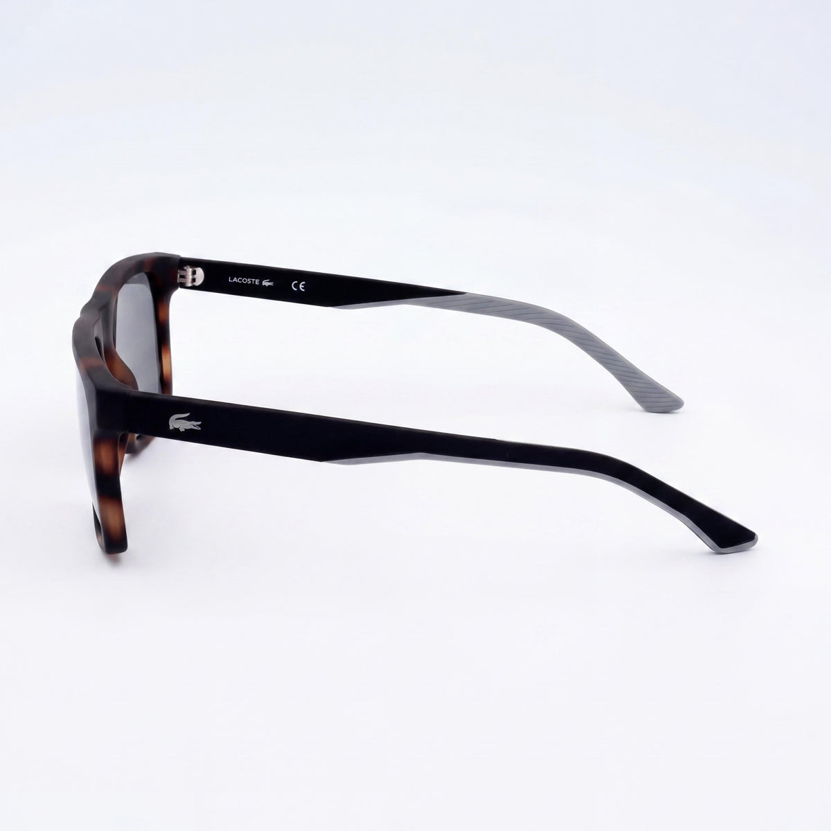 Gafas de sol rectangulares Lacoste L957s Havana con espejo para hombre, 56mm, Photo 3