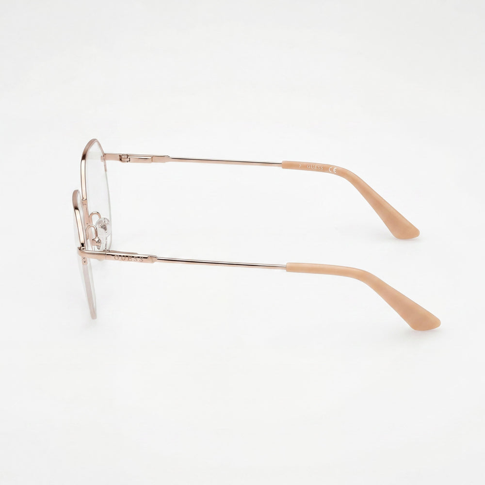 Guess GU2935 Beige / Shiny Pink Gold Eyeglasses for Women, 52mm