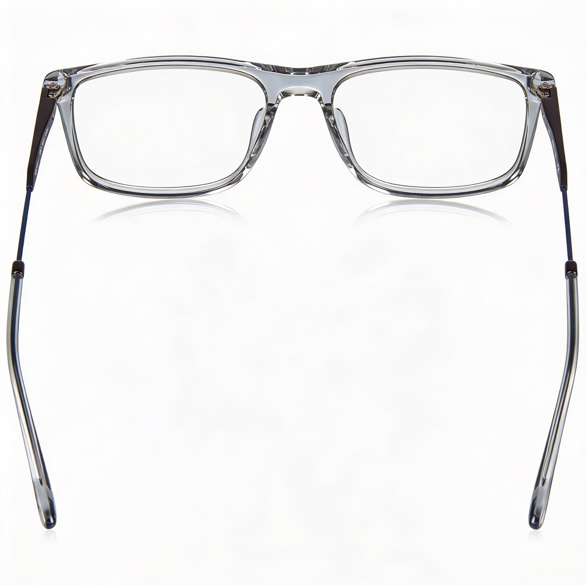 Calvin Klein CK21700 Women's Crystal Smoke Acetate Rectangular Eyeglasses with Non- Demo Lenses 54mm, Photo 3