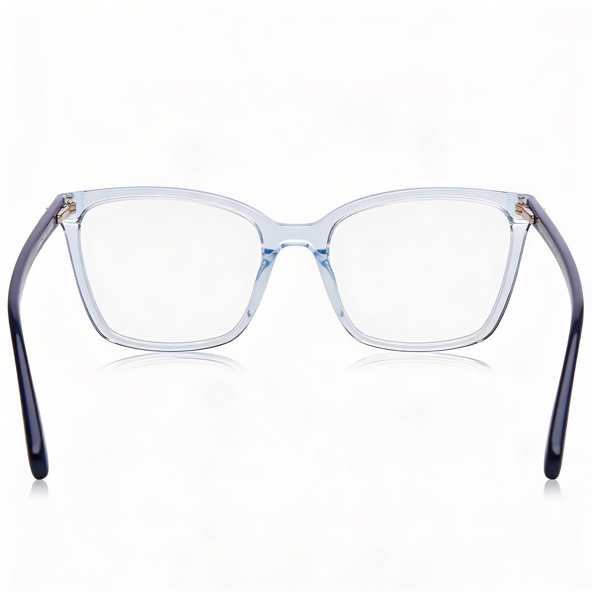 Gafas Kate Spade New York Modern para mujer con montura cuadrada de acetato azul transparente, lentes de 53 mm, Photo 3