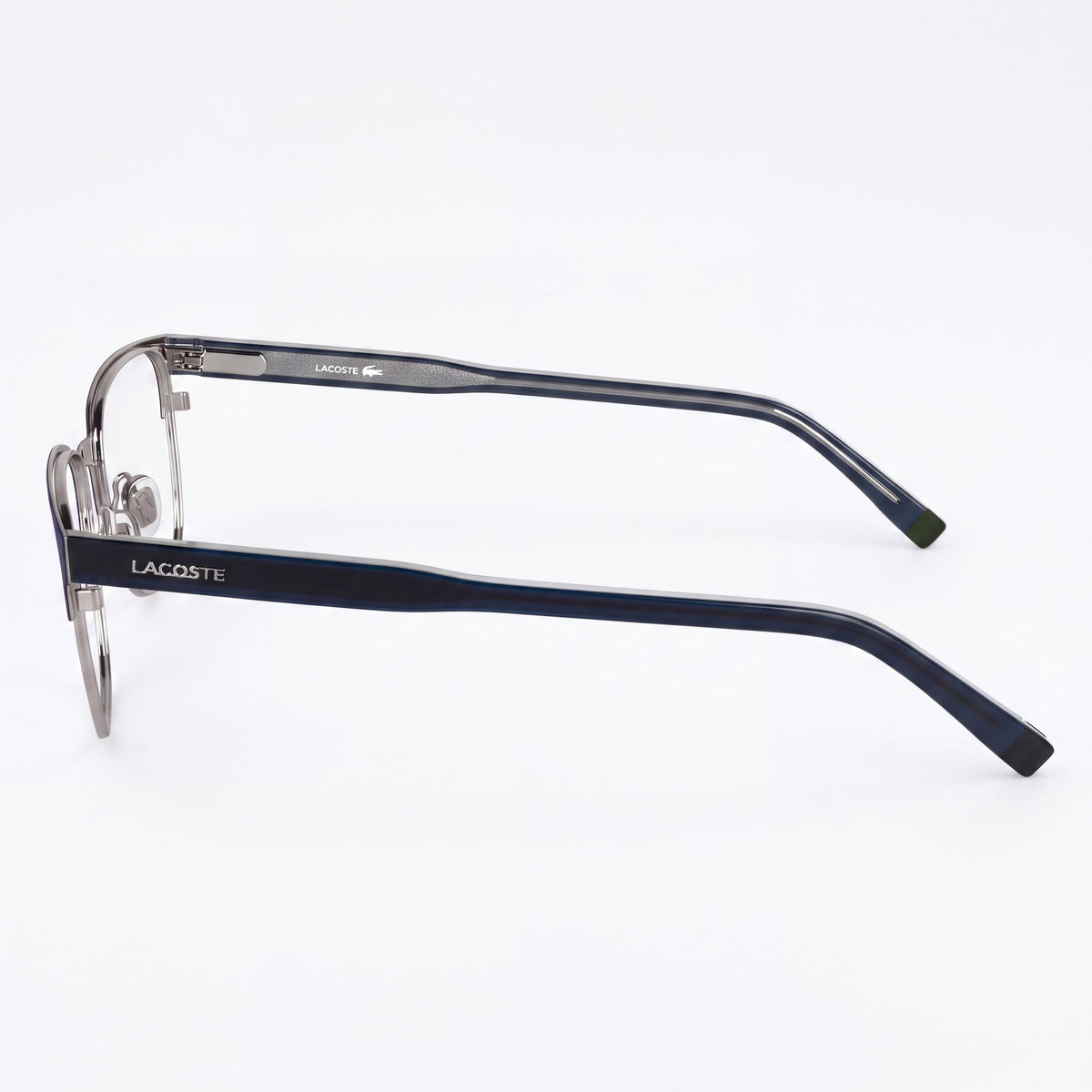 Lacoste Modern Men's Matte Blue Polycarbonate Non-Polarized Eyeglasses 53mm Lens 18mm Bridge 145mm Temple, Photo 2