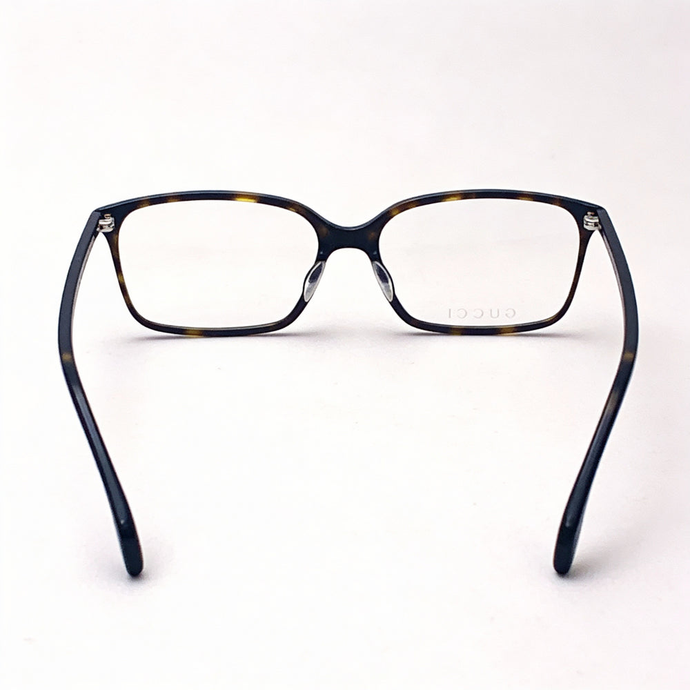 Gafas de sol Gucci Havana para hombre con montura de plástico y lentes transparentes personalizables, puente de 52 mm, patilla de 145 mm