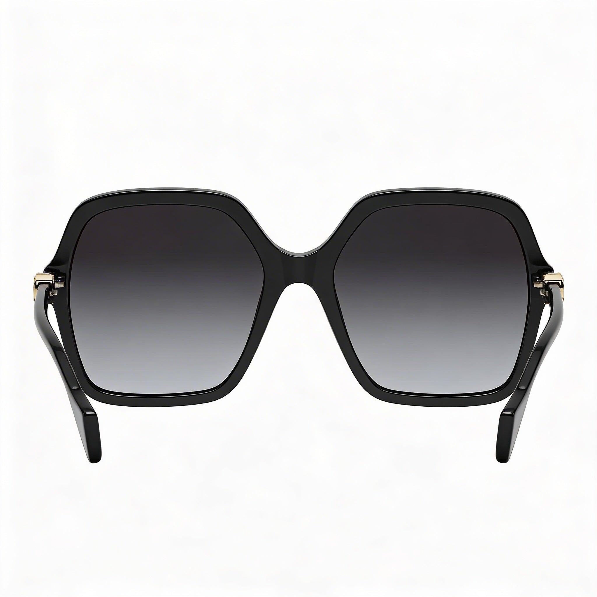 Gucci Gg1072s-001 Women's Black Plastic Full Rim Square Gradient Grey UV Protected Sunglasses 56mm, Photo 4