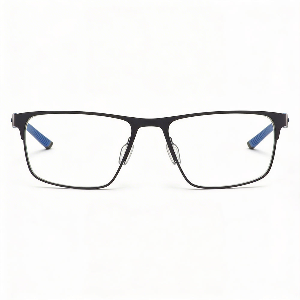 Under Armour Casual Men's Sunglasses with Matte Black Blue Frame, Nylon Lenses, 54mm Lens Width