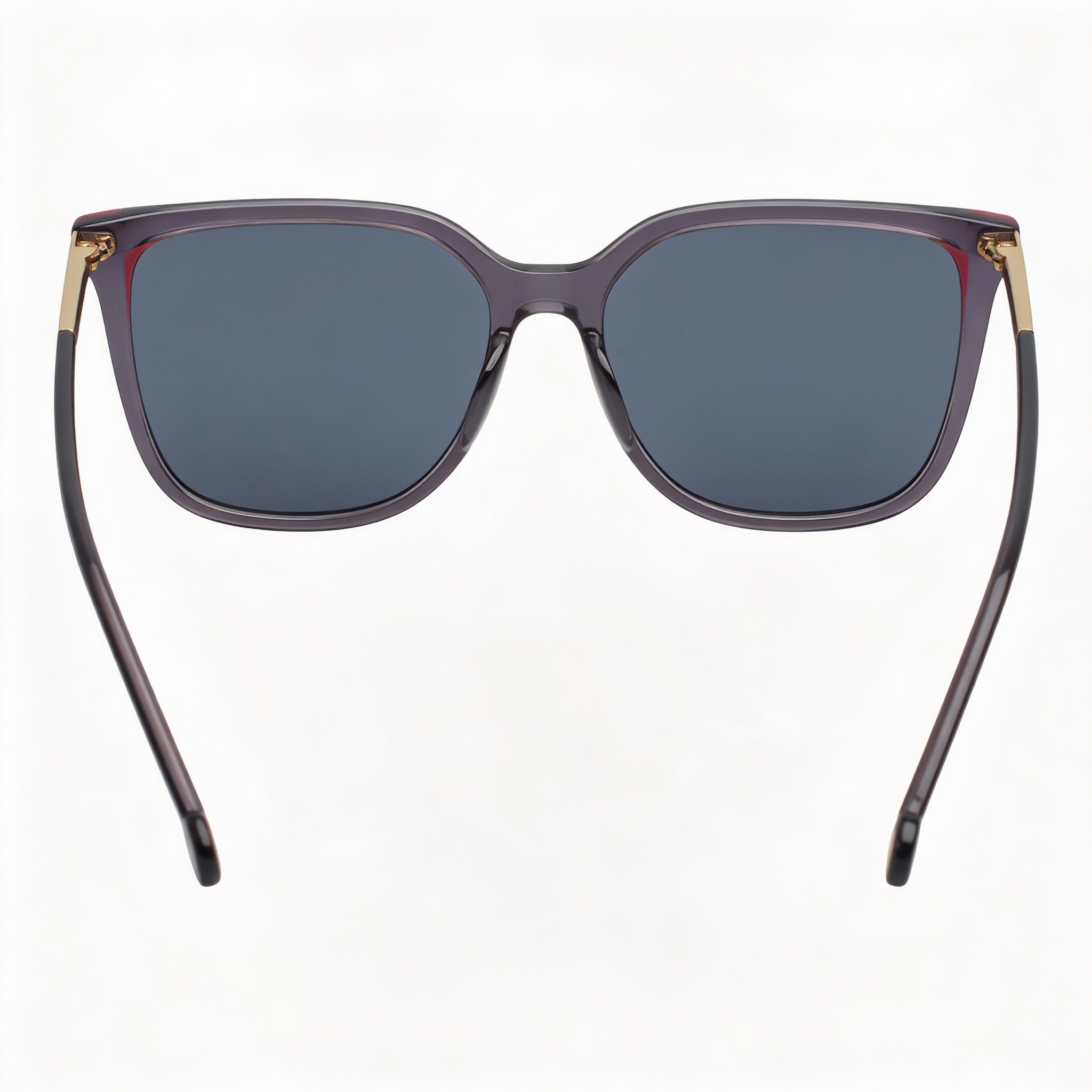 Gafas de sol Carolina Herrera para mujer, estilo casual, cuadradas, suaves, de acetato gris y rosa con protección UV, ancho de lente de 54 mm, Photo 4