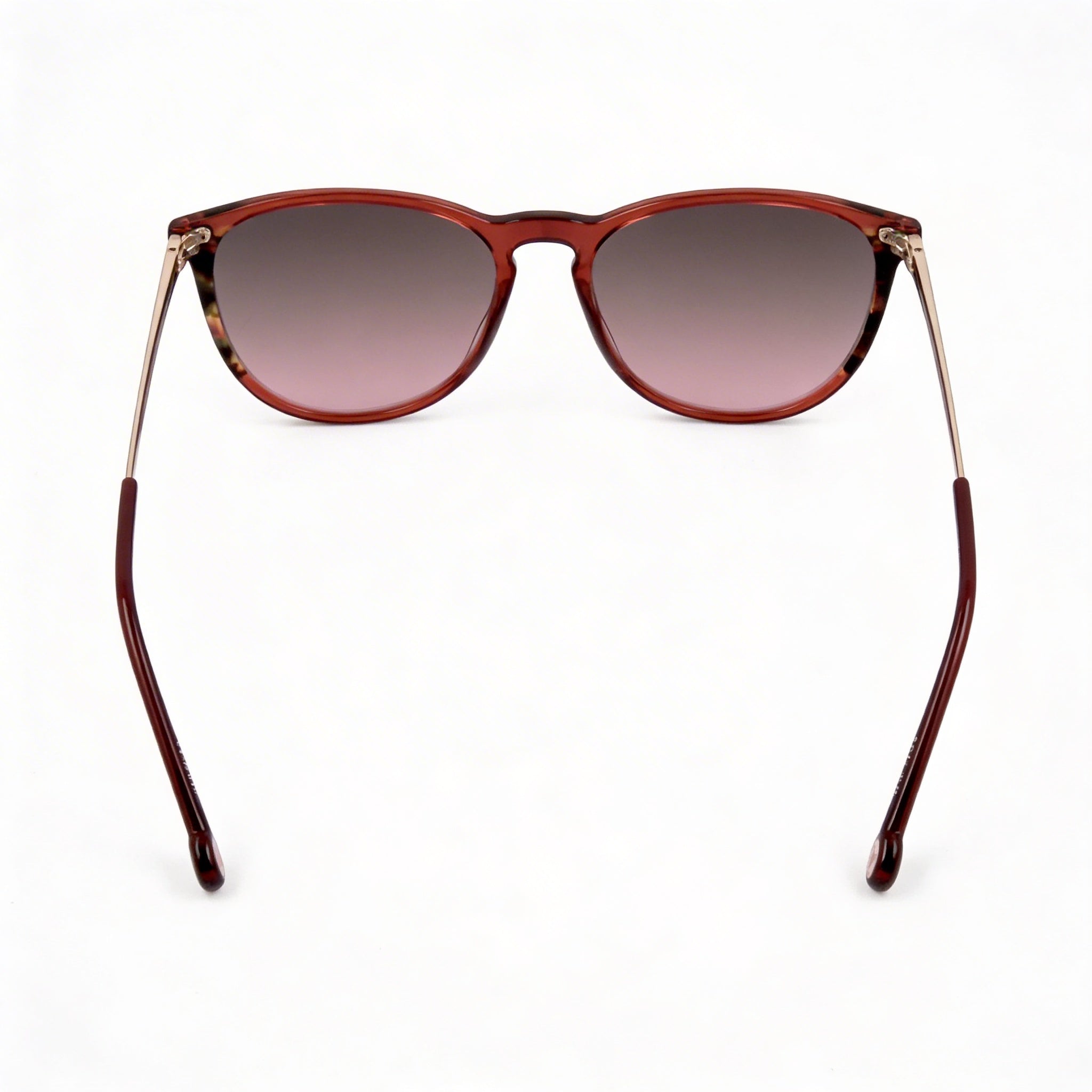 Carolina Herrera Modern Women's Havana Castle Light Acetate Non-Polarized Burgundy Havana Sunglasses 54mm, Photo 2