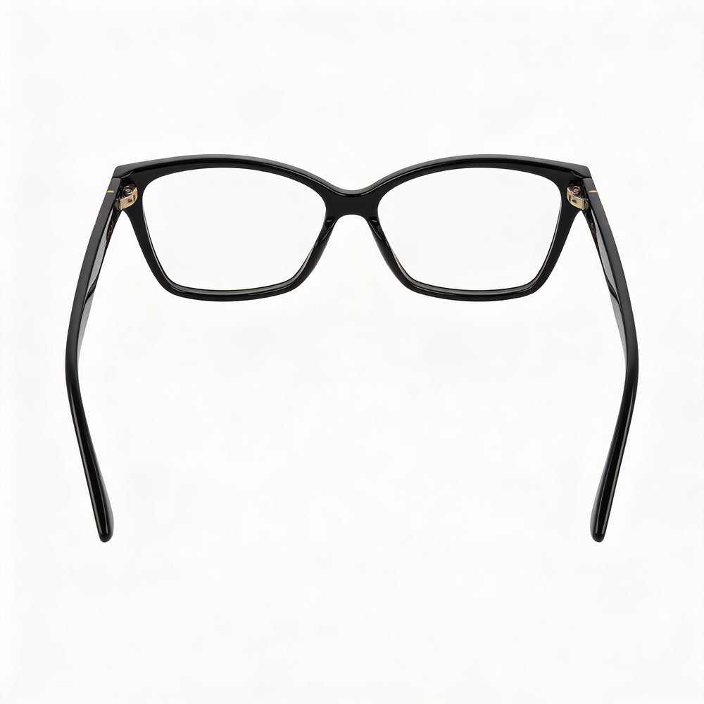 Gucci Gucci Logo GG0634O Women's Black Acetate Rectangular Eyeglasses 55-14