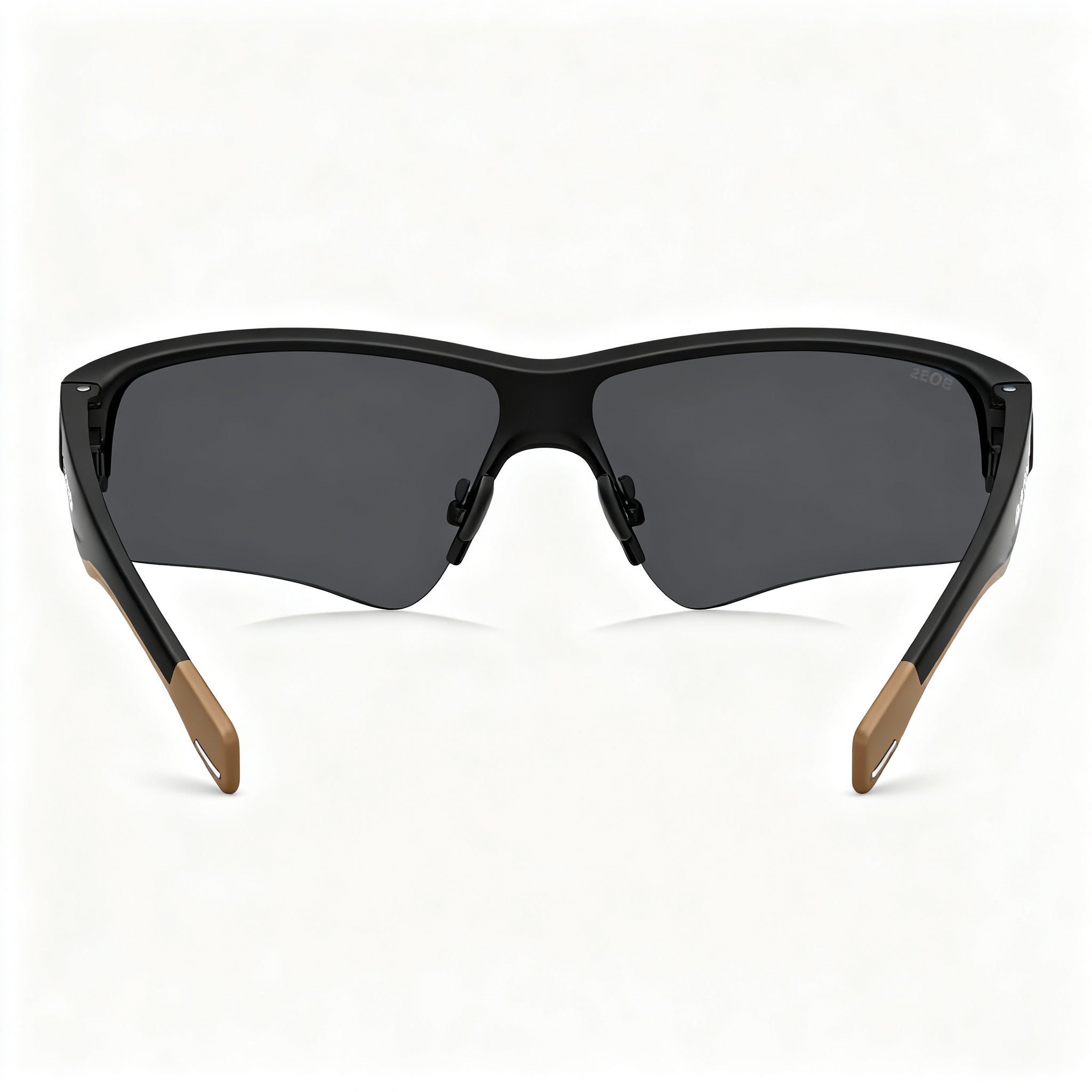 Hugo Boss BOSS 1607/S Men's Rimless Mask Classic Black/Grey Plastic Sunglasses Grey Lenses 99-1-125, Photo 4