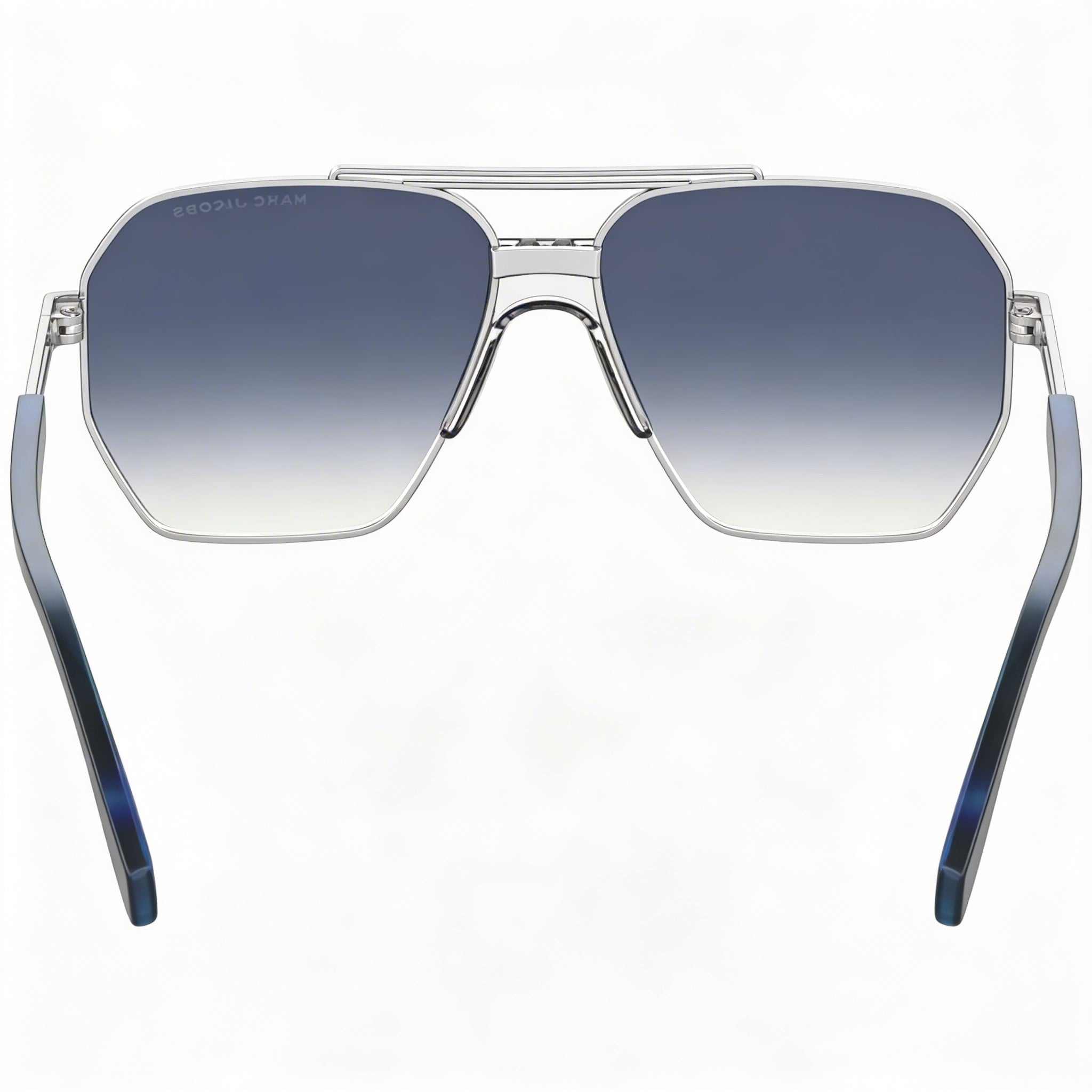 Marc Jacobs Casual Men's Metal Palladium Blue Frame Dark Blue Shaded Non-Polarized Sunglasses 60mm, Photo 4