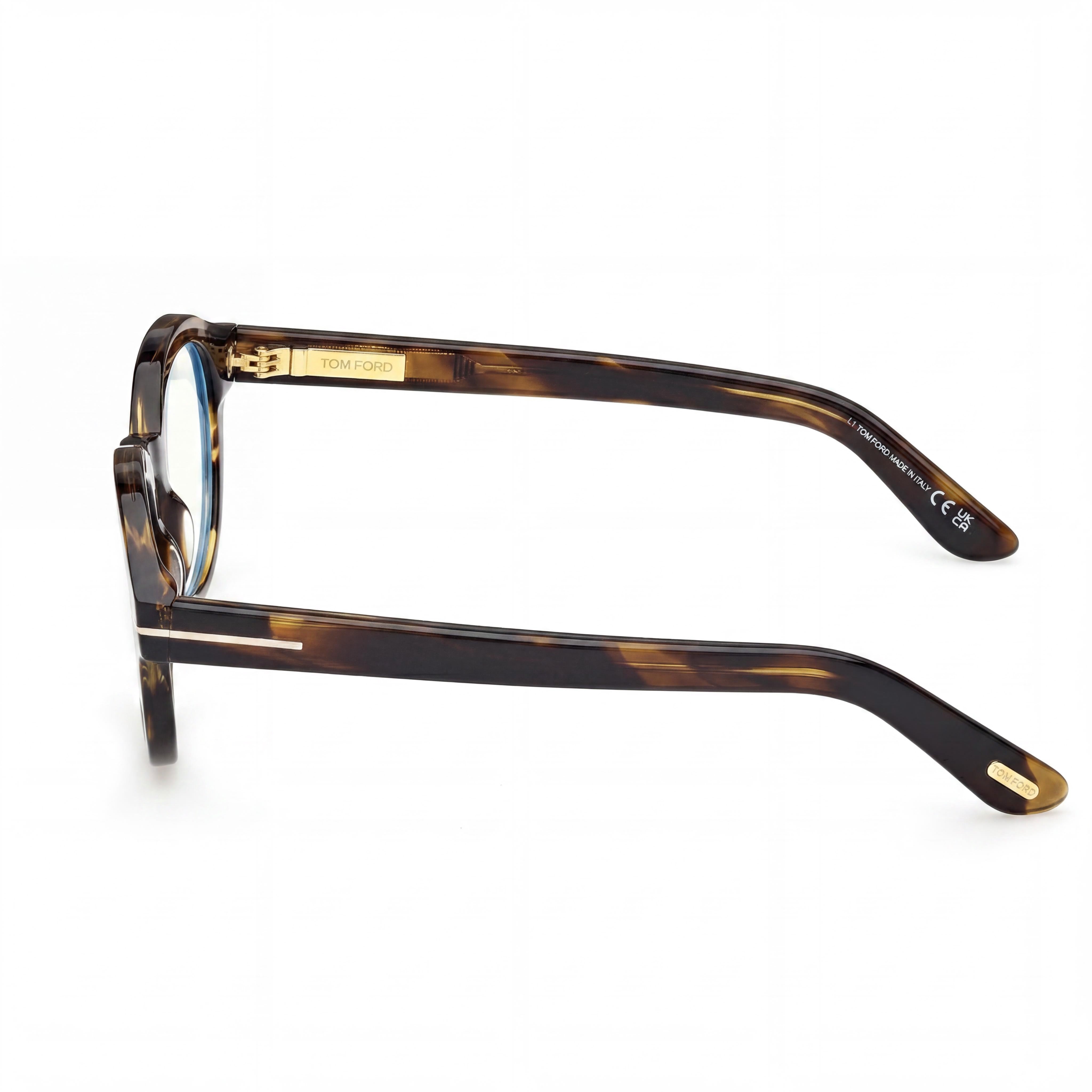 Gafas de sol Marcolin Classic unisex con montura de plástico azul Habana de color y lentes negras sin polarizar de 49 mm, Photo 2