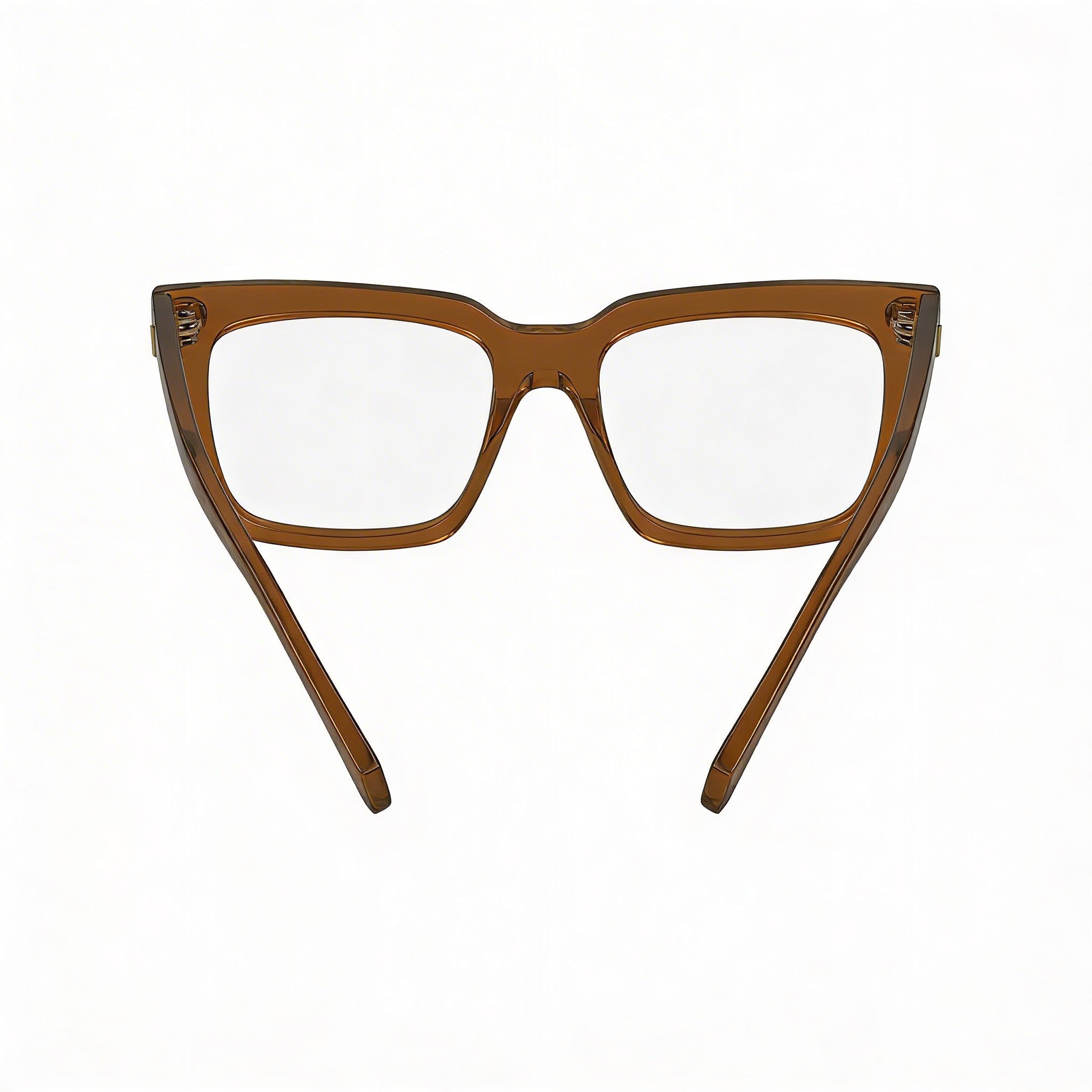 Gafas de acetato Salvatore Ferragamo Sf2993 para hombre, color marrón transparente, 53 mm, Photo 4