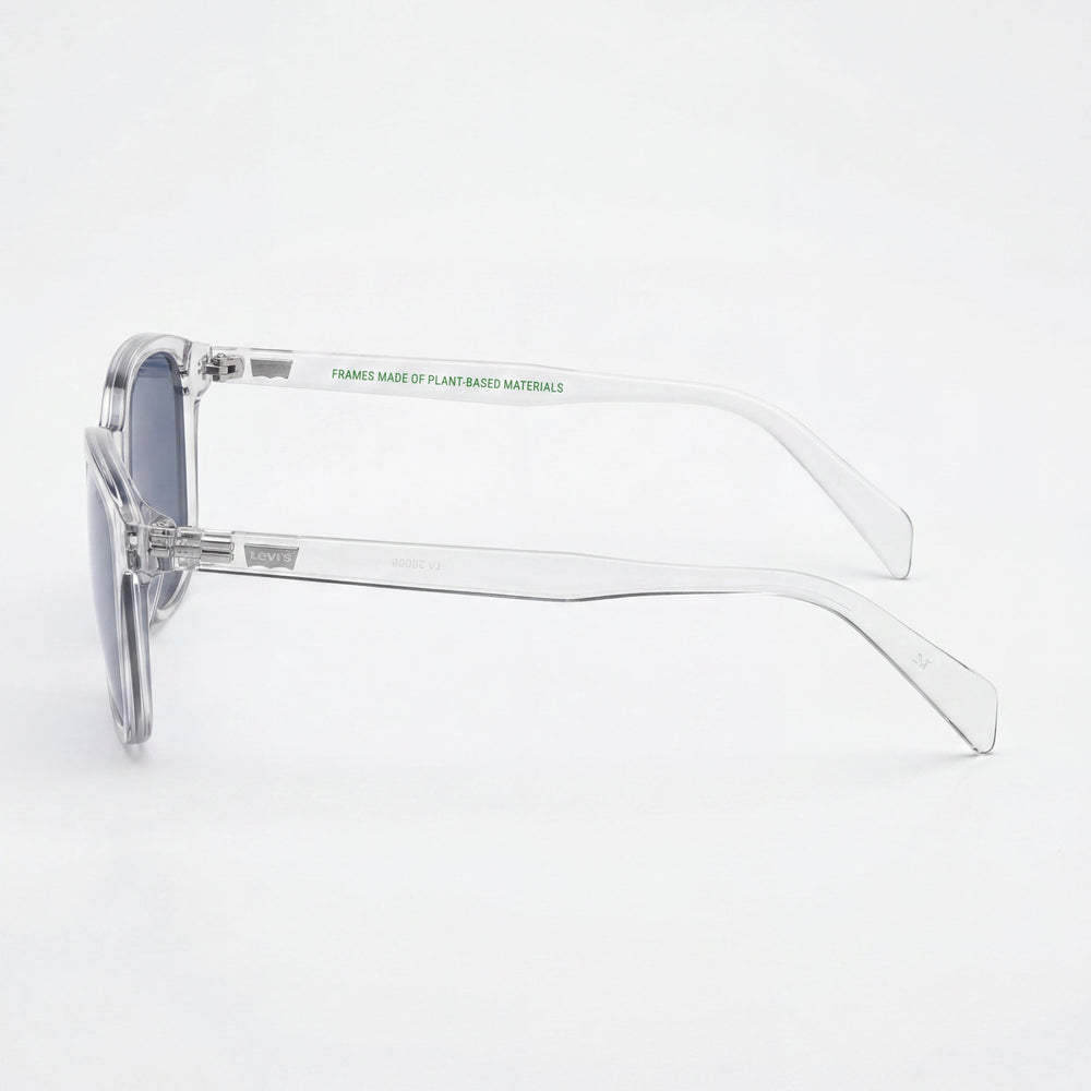 Levi's Timeless Unisex Lightweight Eco Polyamide RX-Able Eyeglasses Frame Crystal Blue 53-18-145
