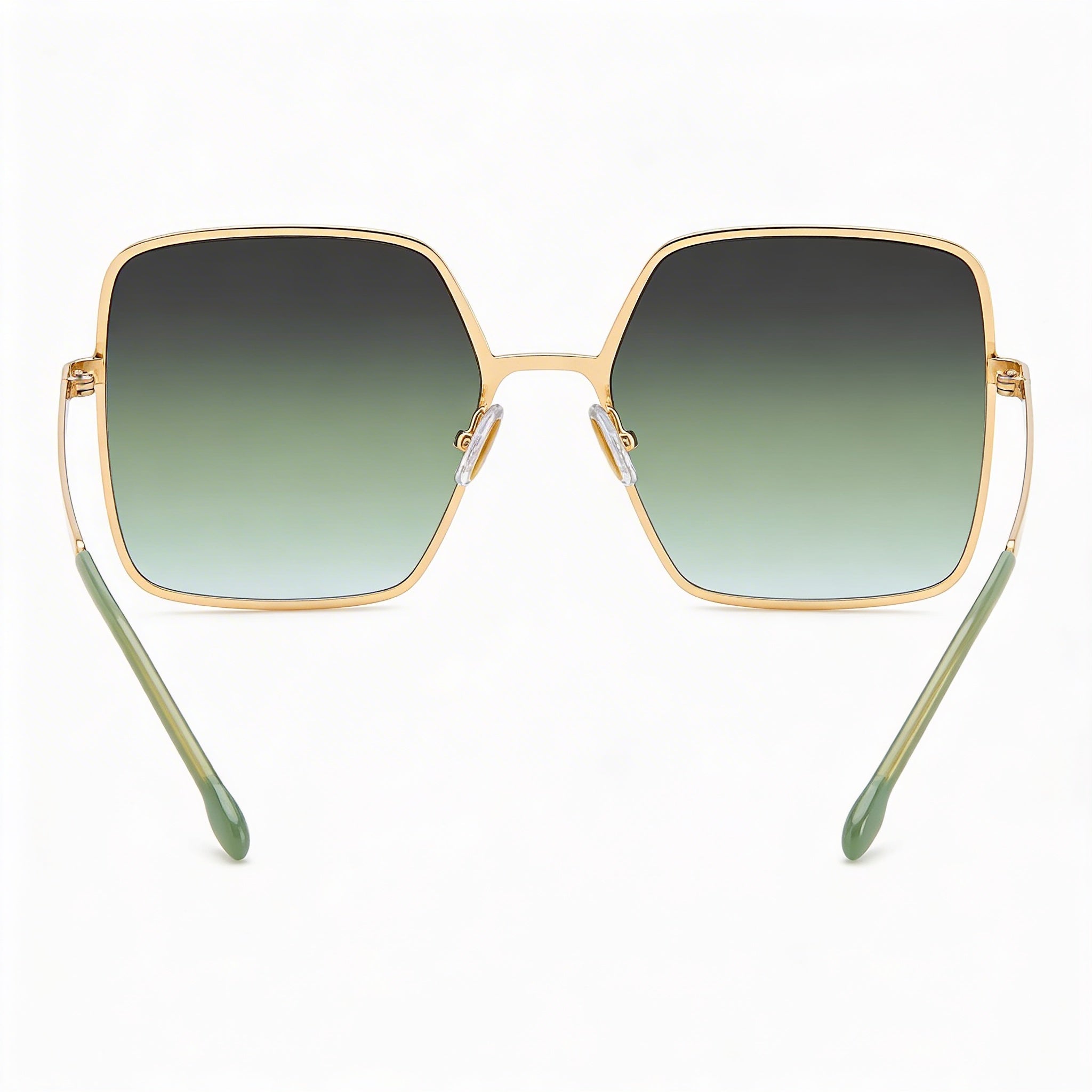 Gafas de sol Isabel Marant Modern para mujer, de acero inoxidable, color dorado y verde, con montura completa, cuadradas, no polarizadas, de 58 mm, Photo 3