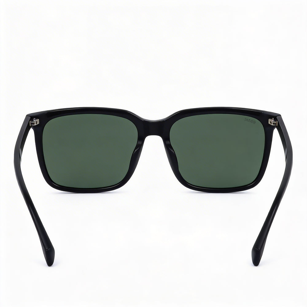 Hugo Boss Tech & Innovation BOSS 1579/S Unisex Acetate Black Green Frame Green Polarized UV Protection 57mm Sunglasses