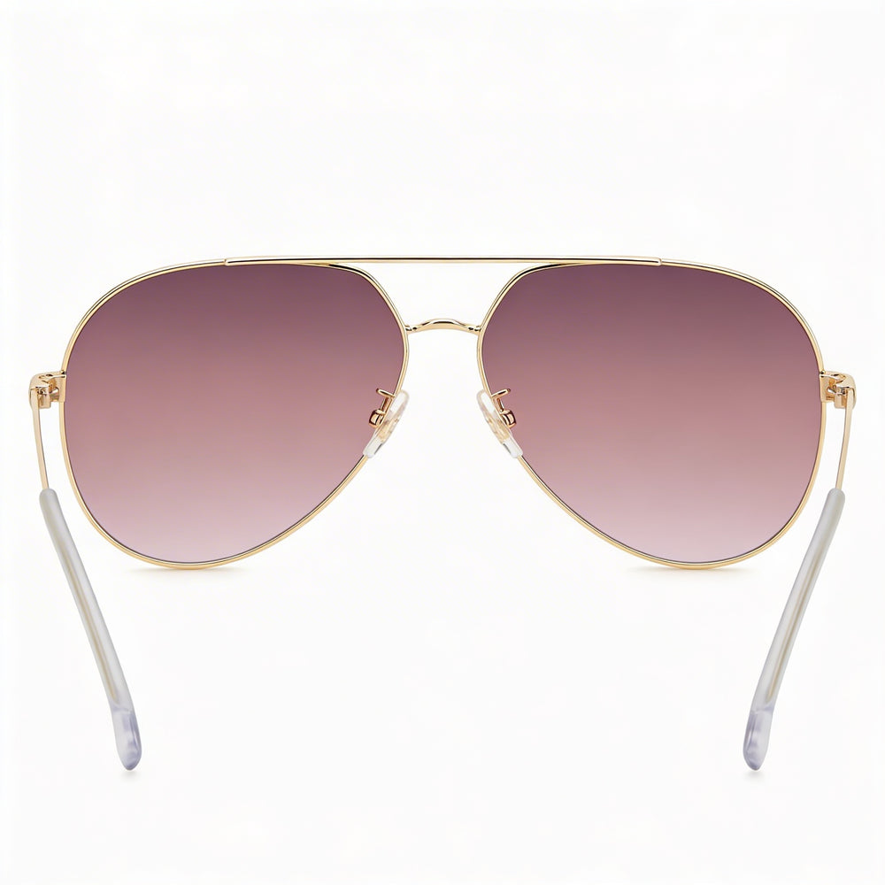 Gafas de sol para mujer Carrera Carrera 3005/S de acero inoxidable, doradas, burdeos, con lentes rosas sombreadas burdeos de 63 mm, protección UV