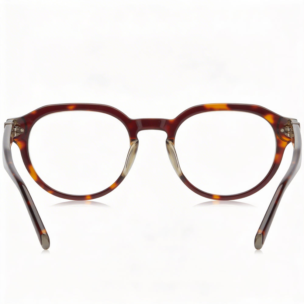 Gafas unisex Guess Modern Havana de policarbonato oscuro y lentes de policarbonato transparente no polarizadas de 50 mm