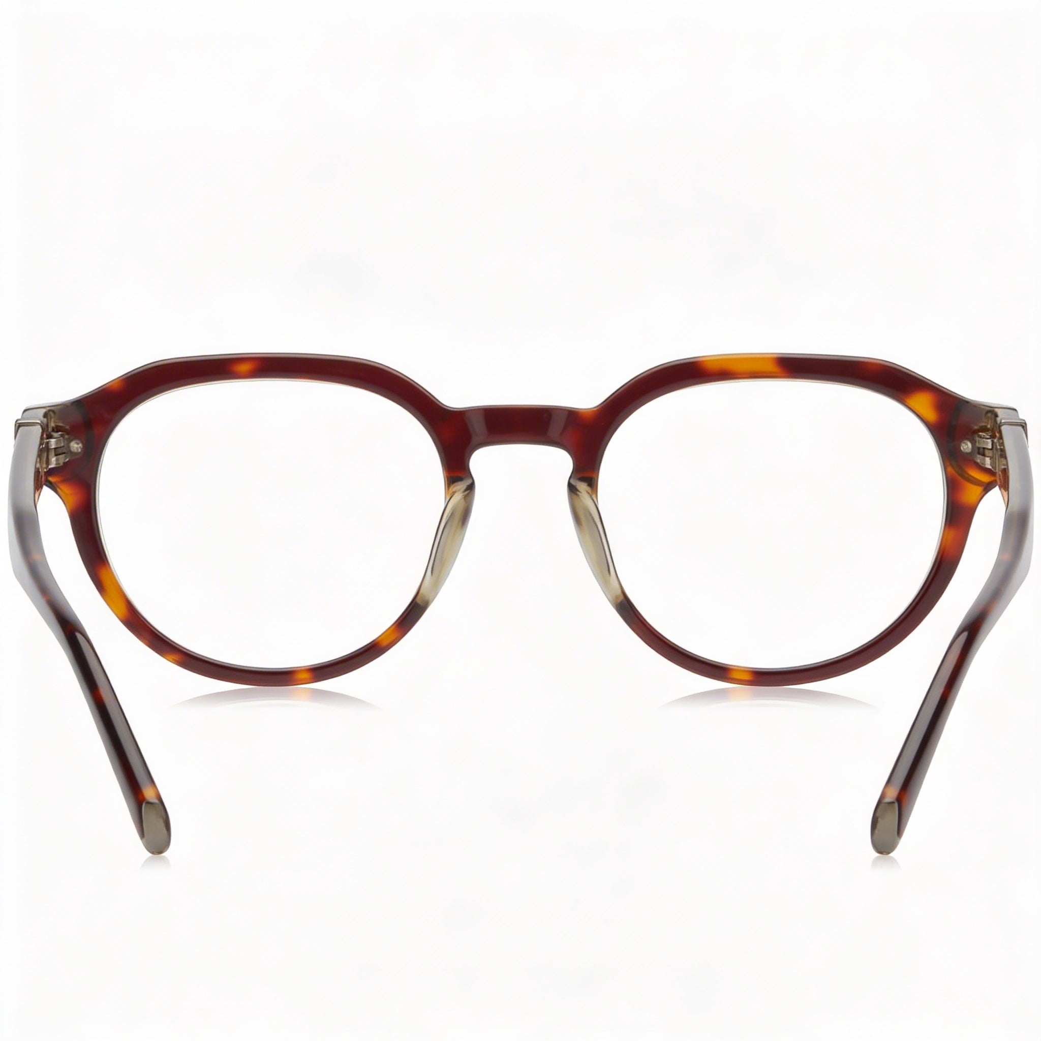 Gafas unisex Guess Modern Havana de policarbonato oscuro y lentes de policarbonato transparente no polarizadas de 50 mm, Photo 2