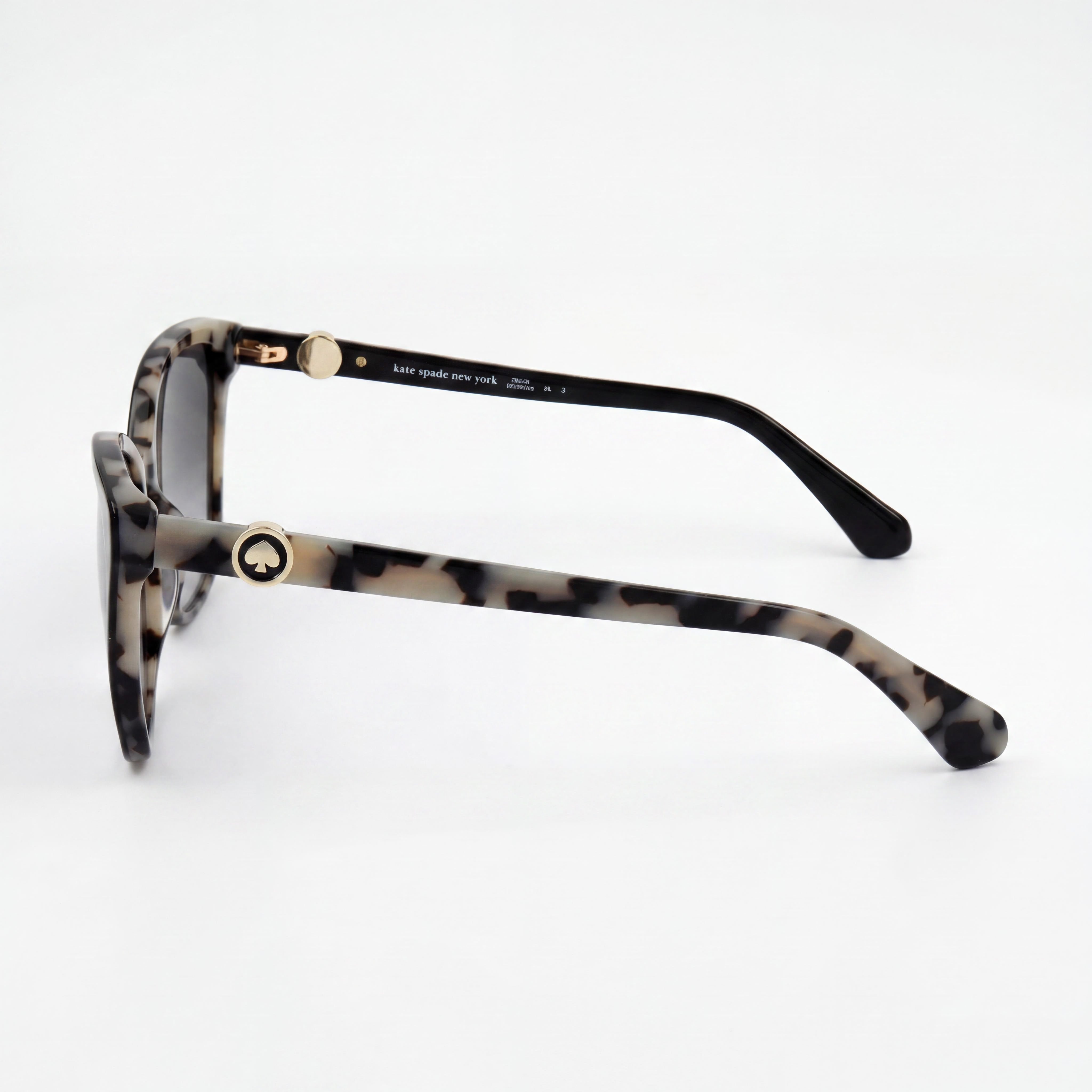 Gafas de sol Kate Spade New York Amiyah/G/S para mujer, con montura de ojo de gato, protección UV, 56 mm, color negro y gris, Photo 3