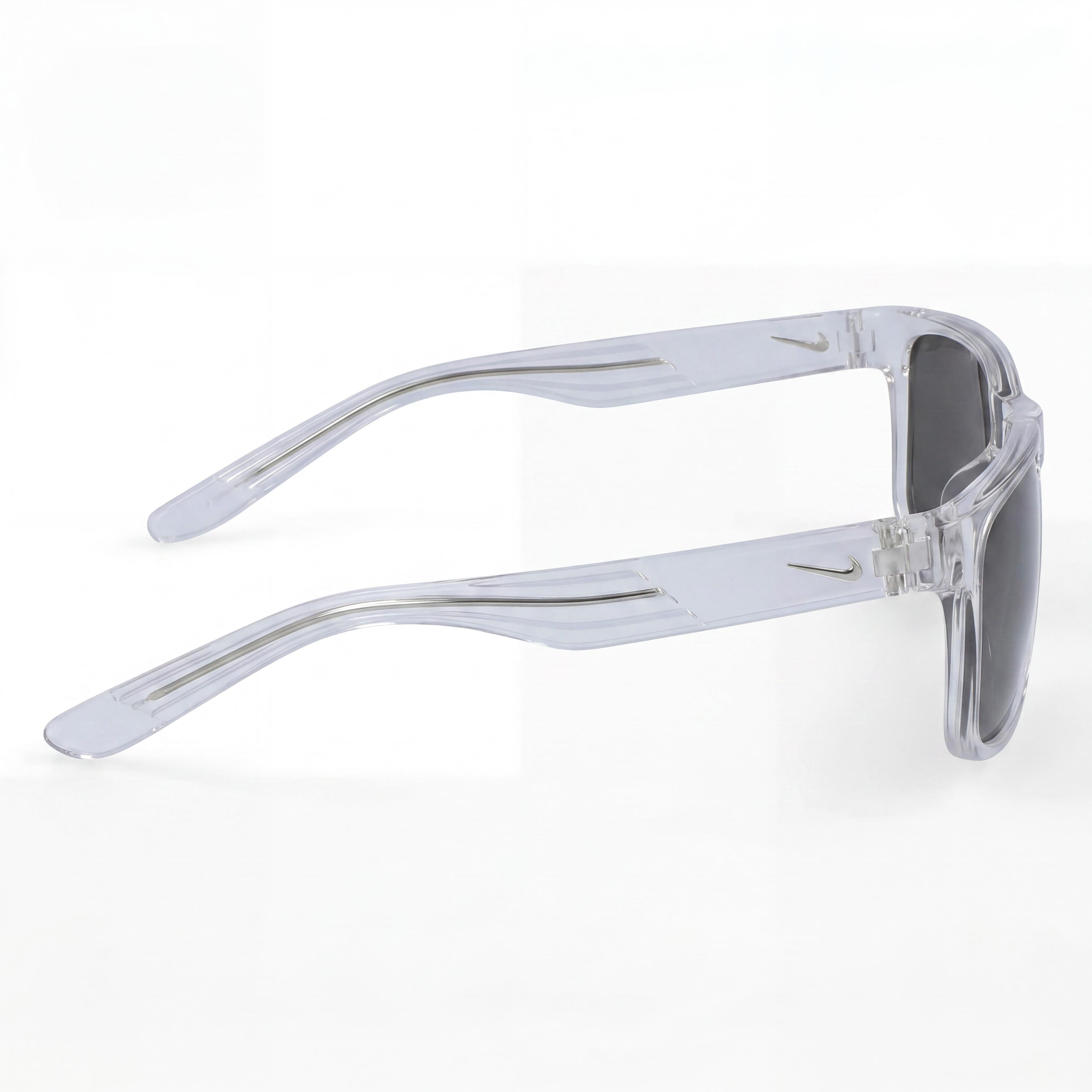 Nike Cruiser Unisex Crystal Clear Nylon Frame Eyewear with Non-Polarized Lenses and 100% UV Protection 59mm, Photo 3