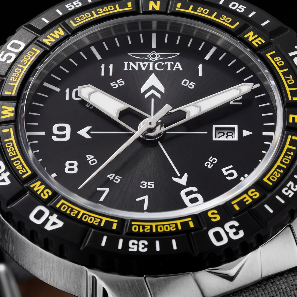 Reloj cronógrafo Invicta Coalition Forces IN-49508 de acero inoxidable negro de 49 mm unisex