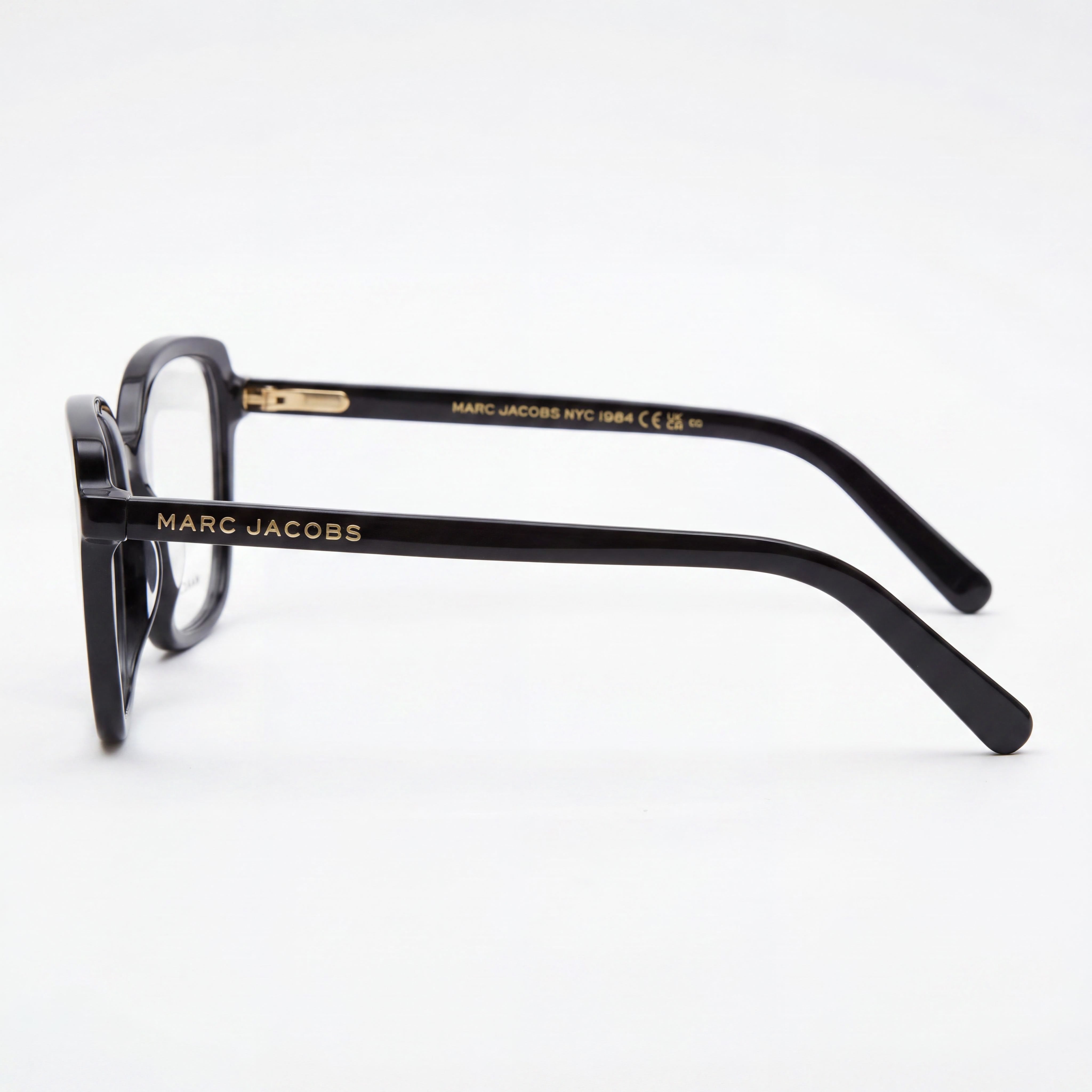 Marc Jacobs Marc 661 Women's Black Plastic Eyeglasses with Polycarbonate Lenses, Size 53-16-140, Photo 2