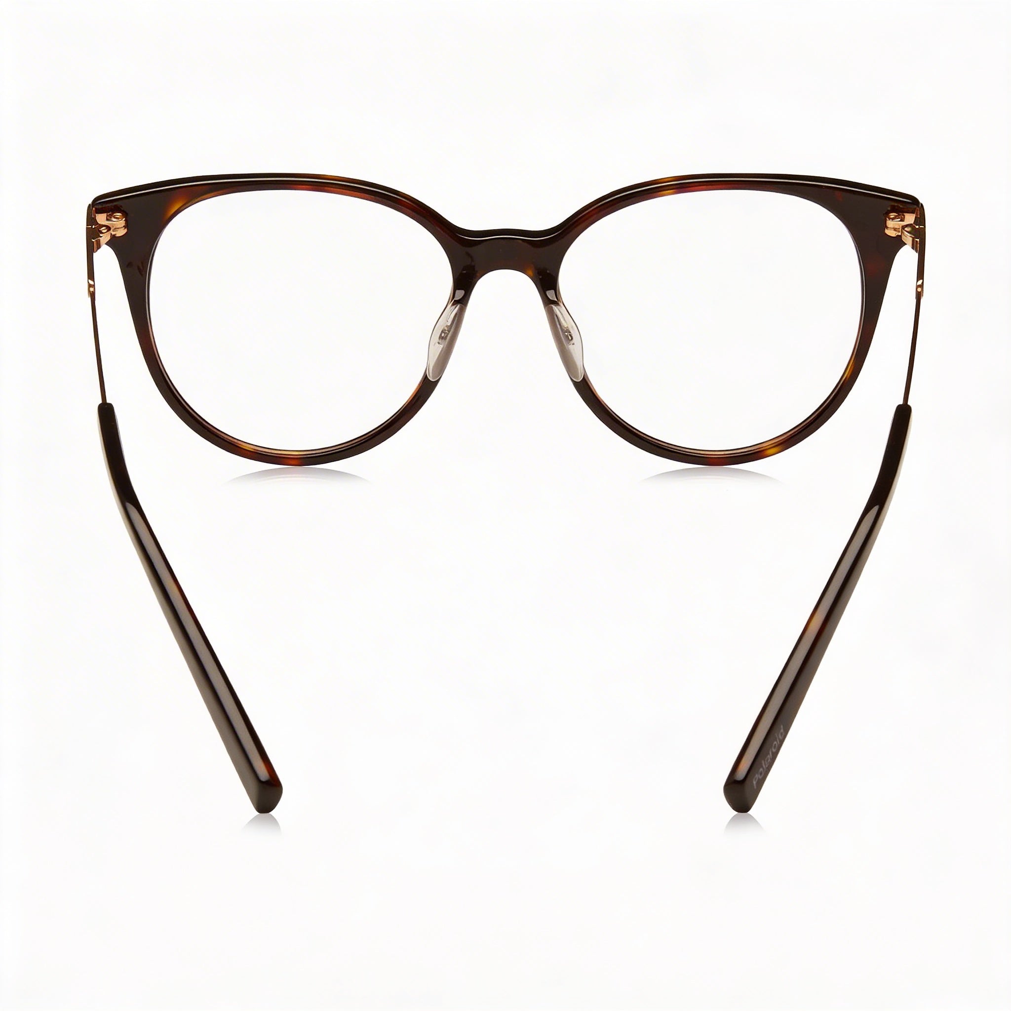 Gafas de sol Polaroid para mujer, ovaladas modificadas, de plástico, graduables, color Dunkel Havana Hell Gold, 49 mm, Photo 3